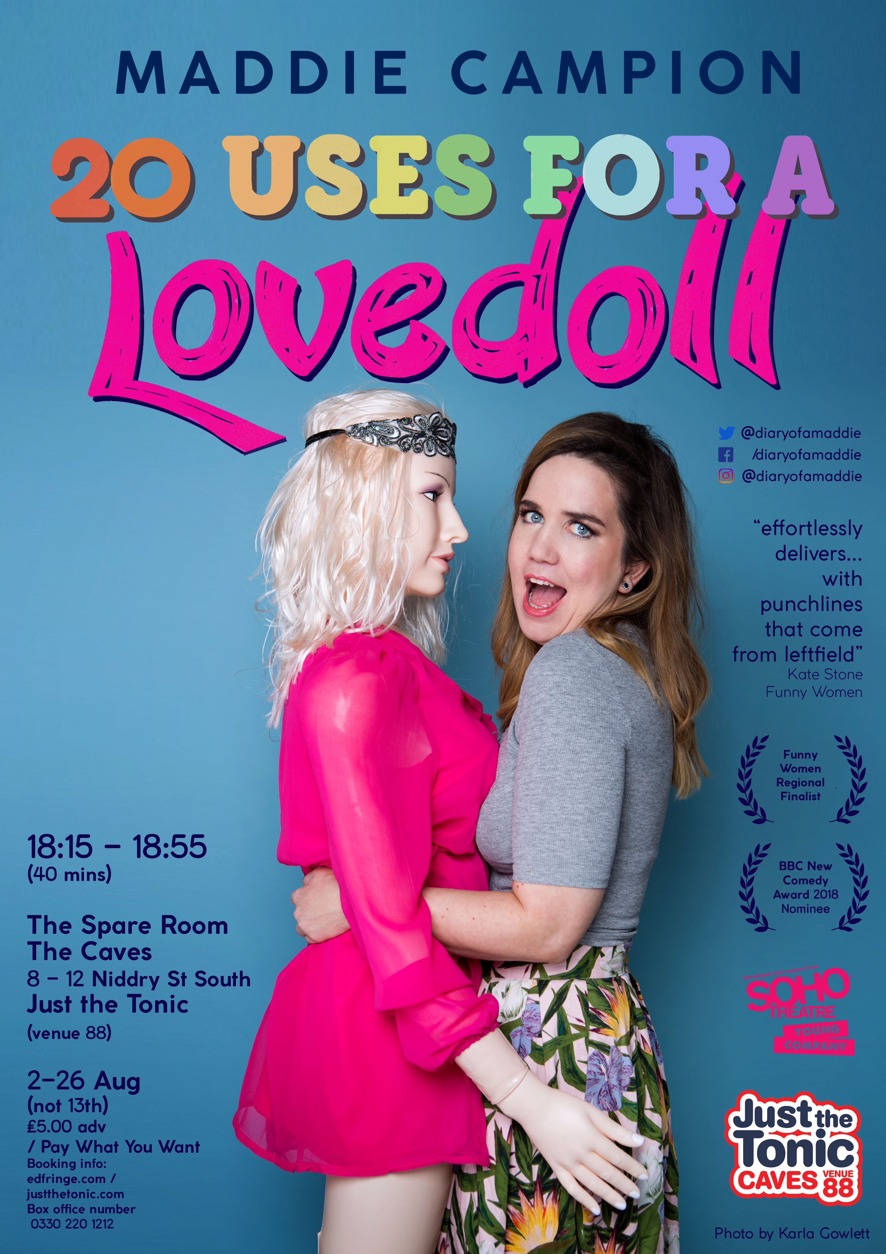 The poster for Maddie Campion: 20 Uses for a Lovedoll
