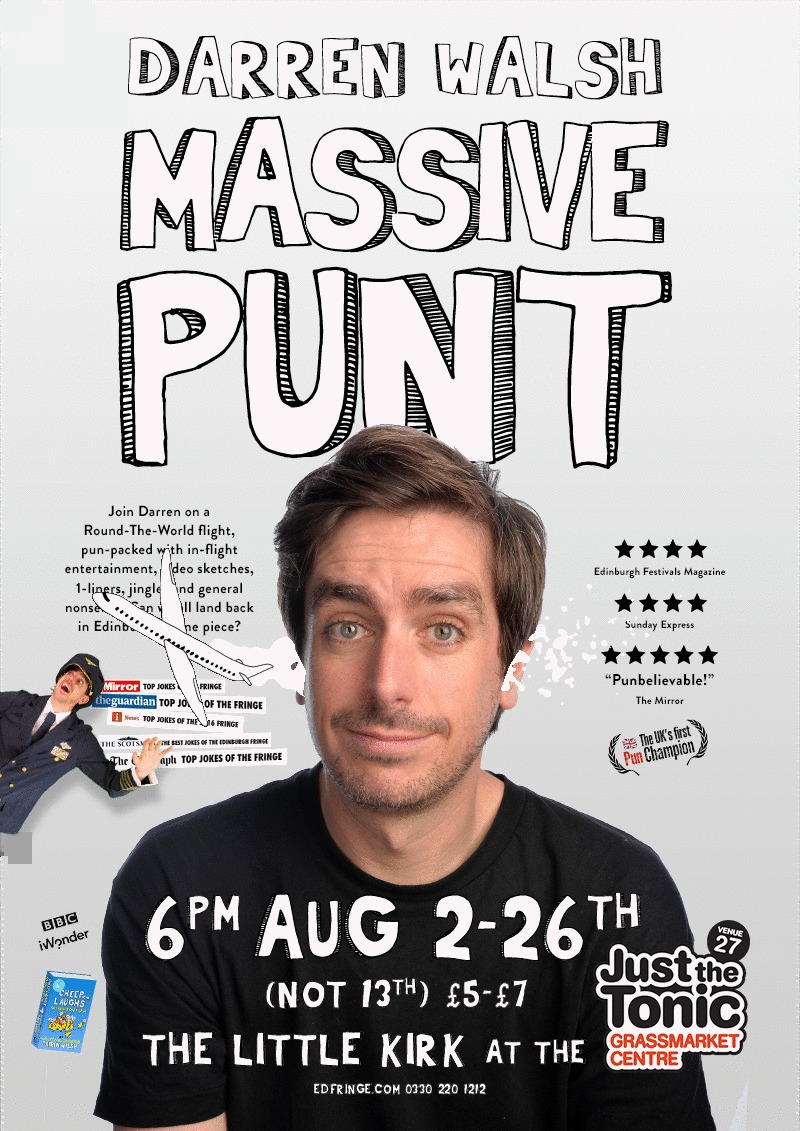 The poster for Darren Walsh: Massive Punt