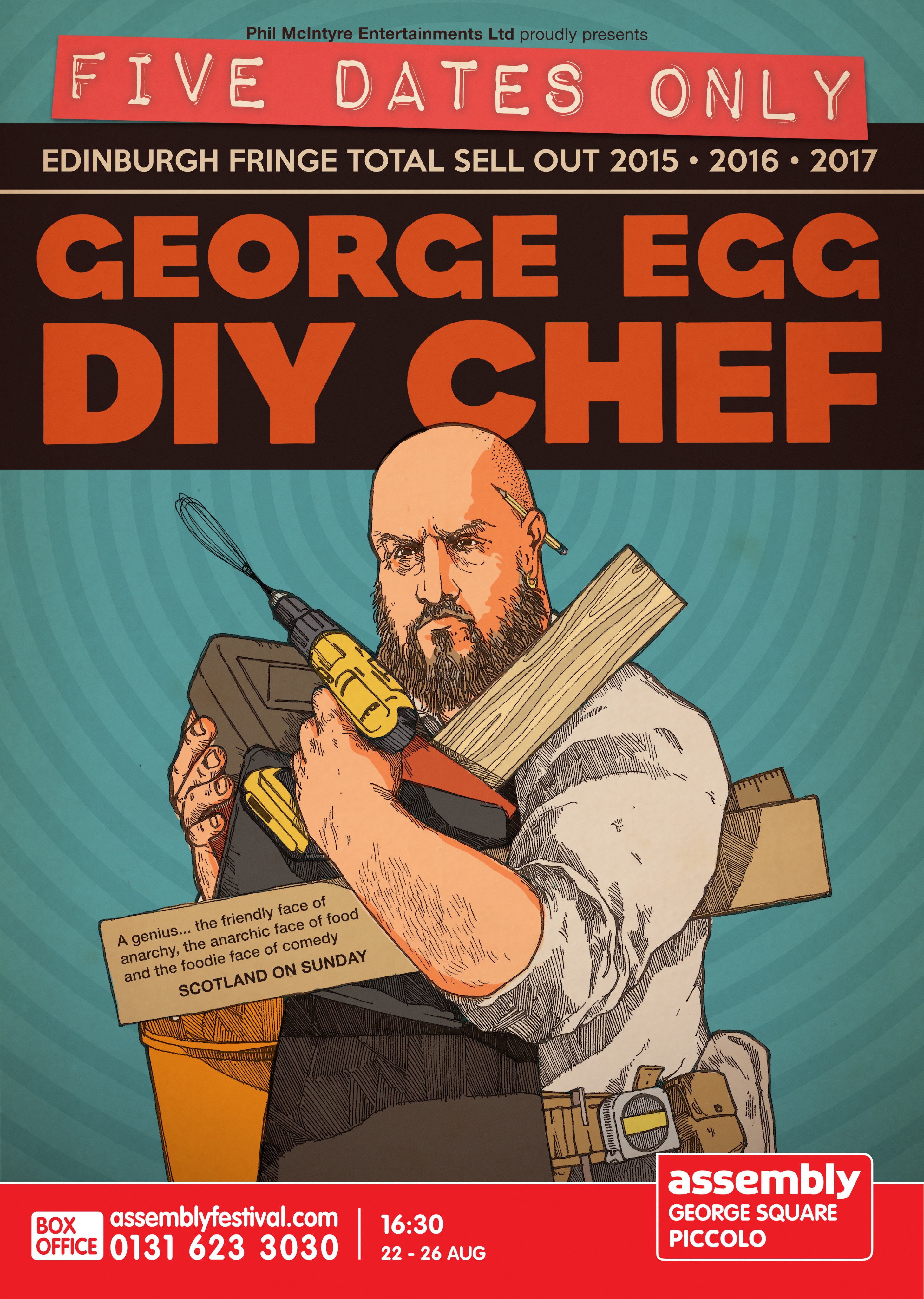 The poster for George Egg: DIY Chef