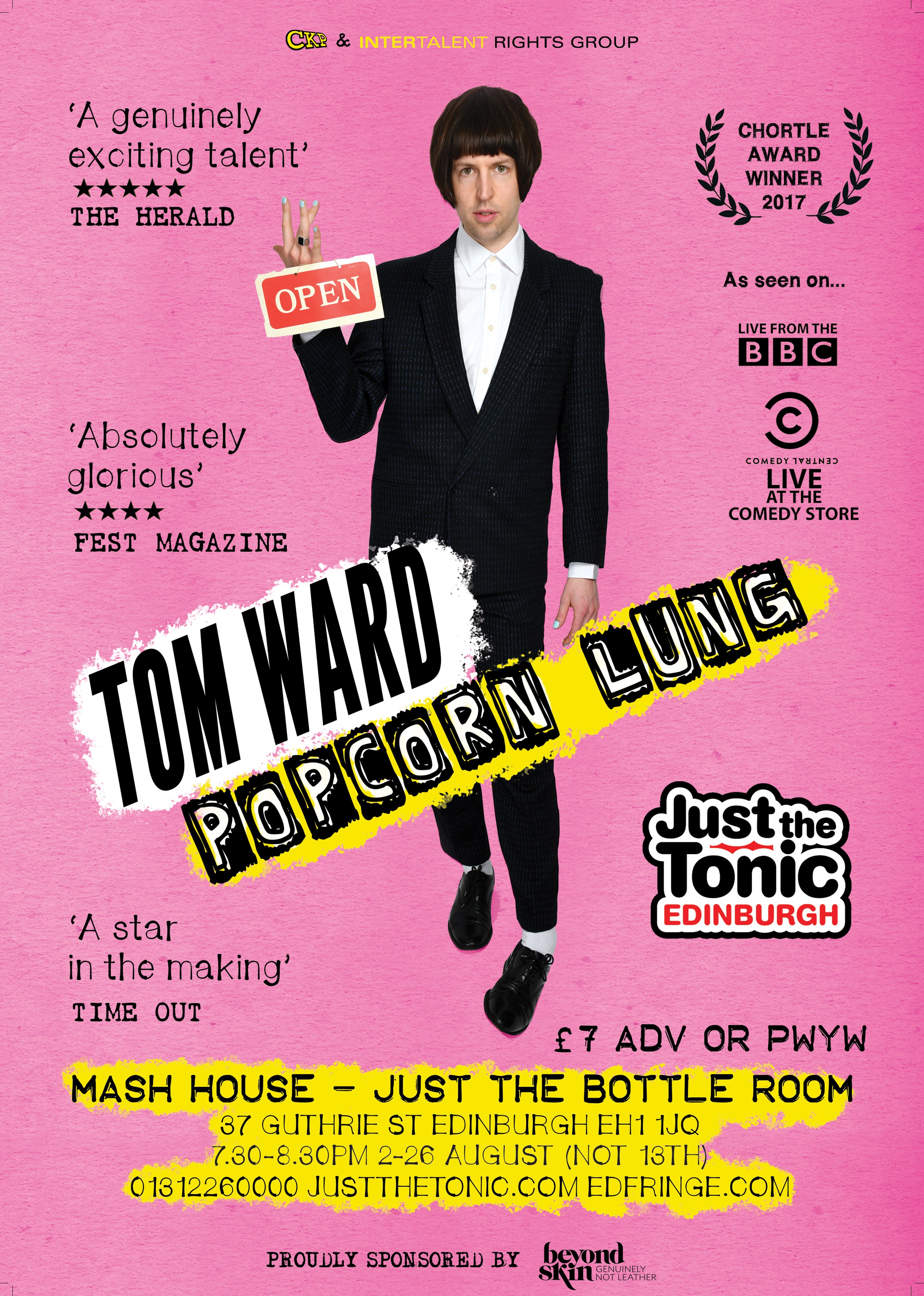 The poster for Tom Ward: Popcorn Lung