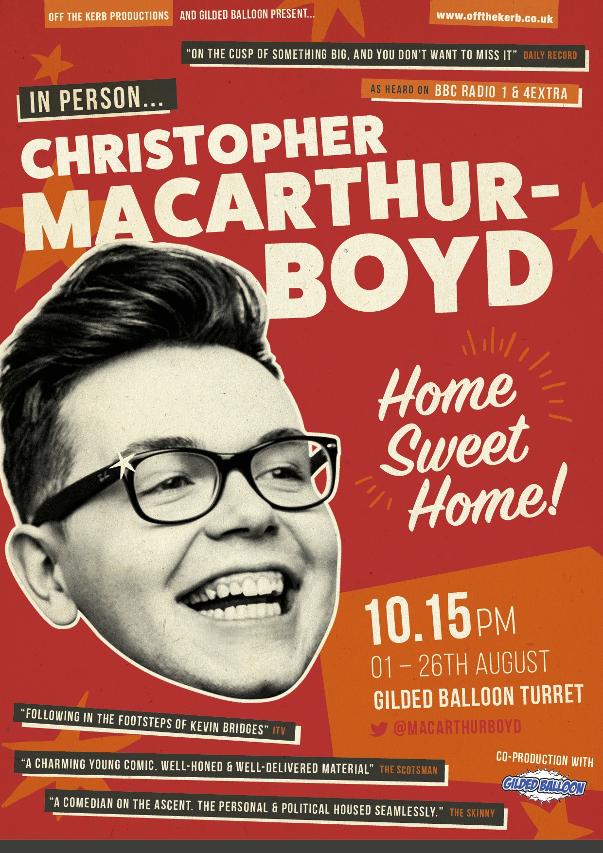 The poster for Christopher Macarthur-Boyd: Home Sweet Home