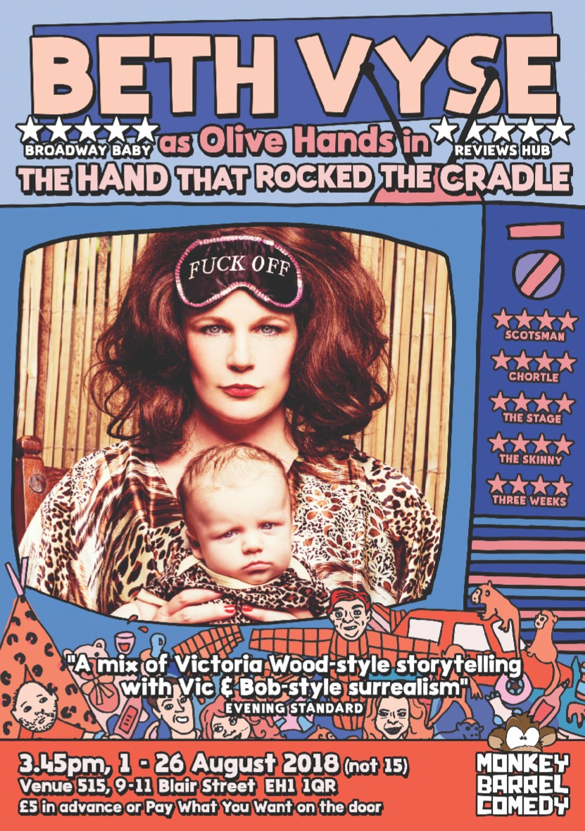 The poster for Beth Vyse As Olive Hands: The Hand That Rocks The Cradle