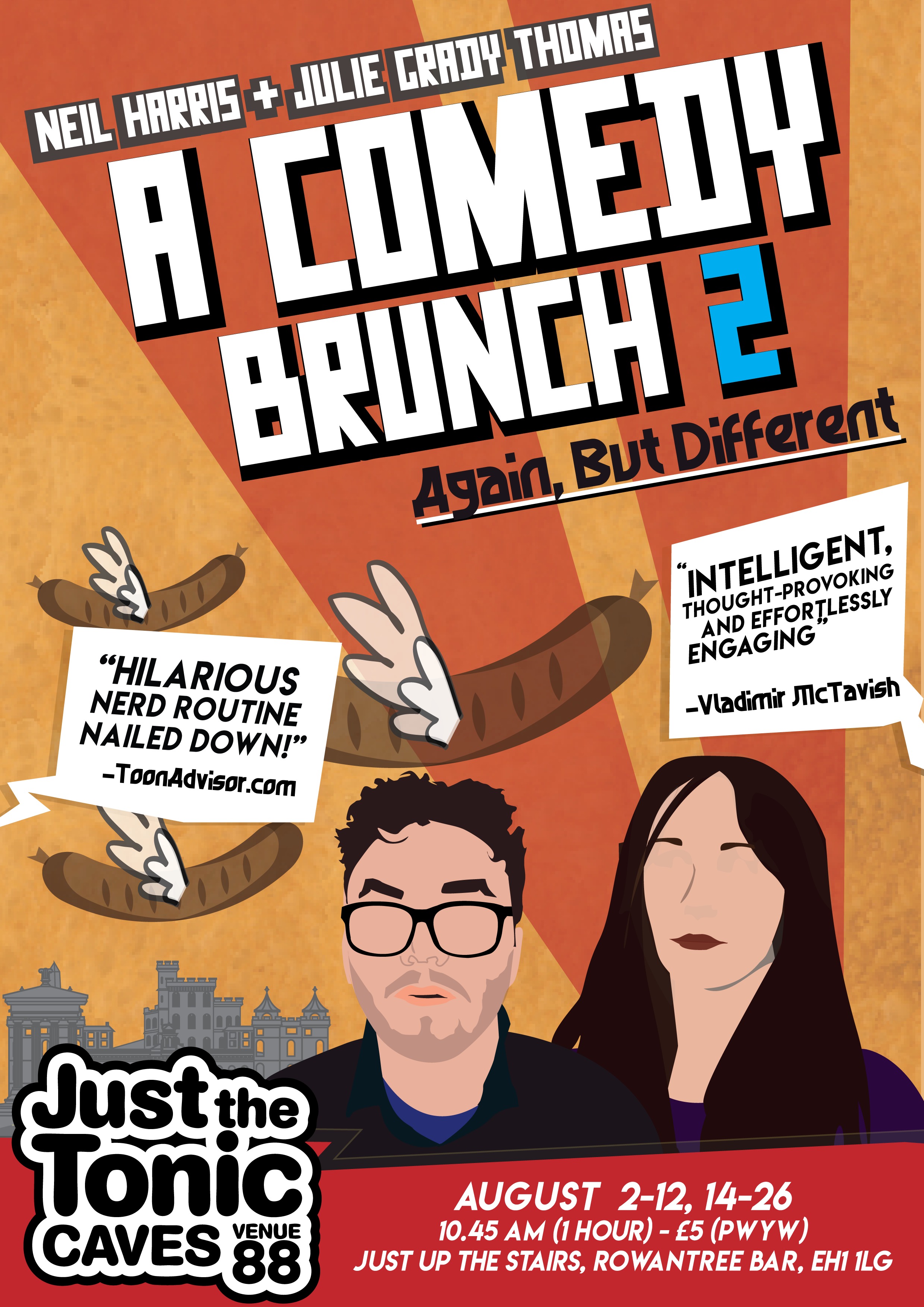 The poster for A Comedy Brunch 2