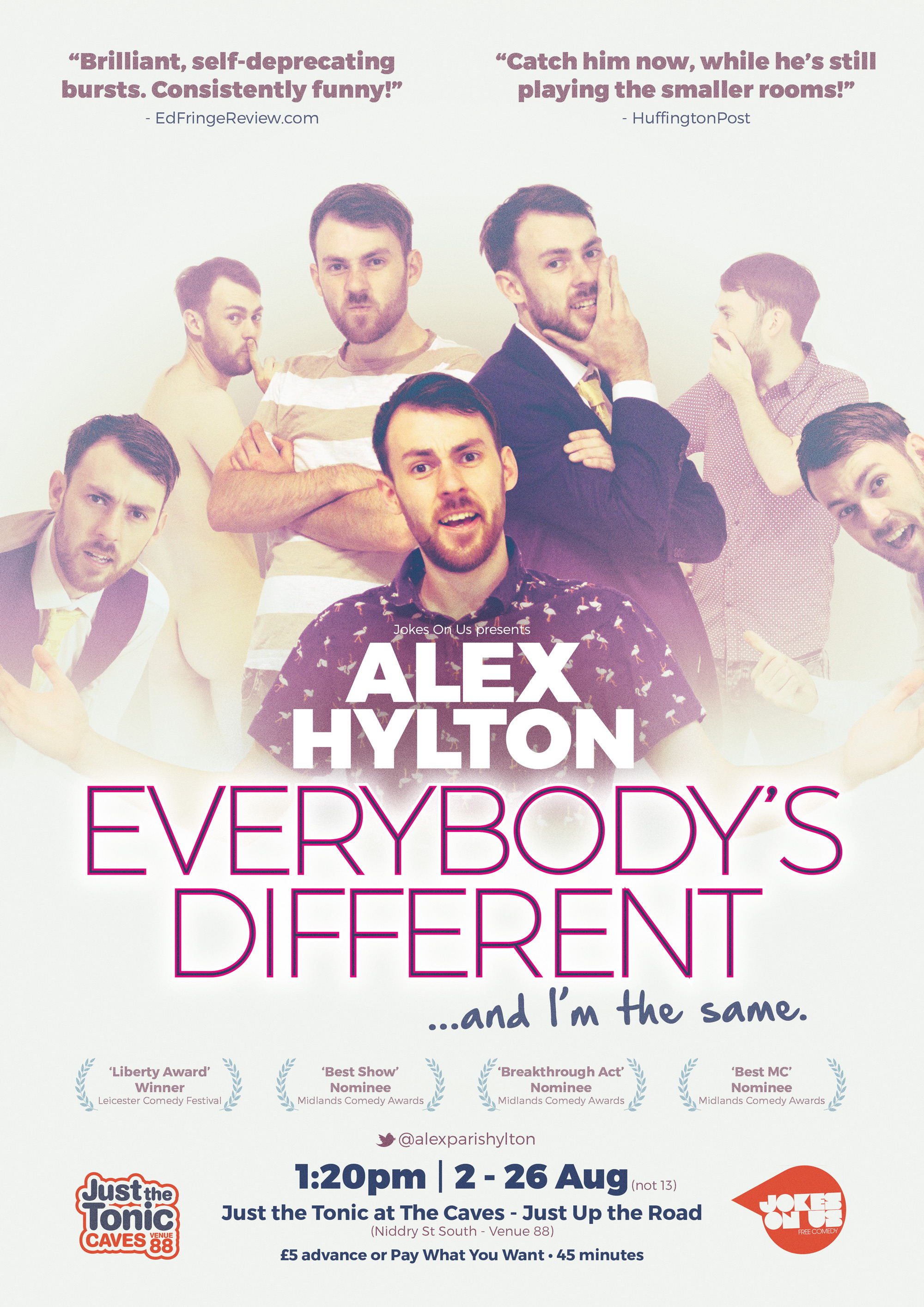 The poster for Alex Hylton: Everybody's Different and I'm the Same