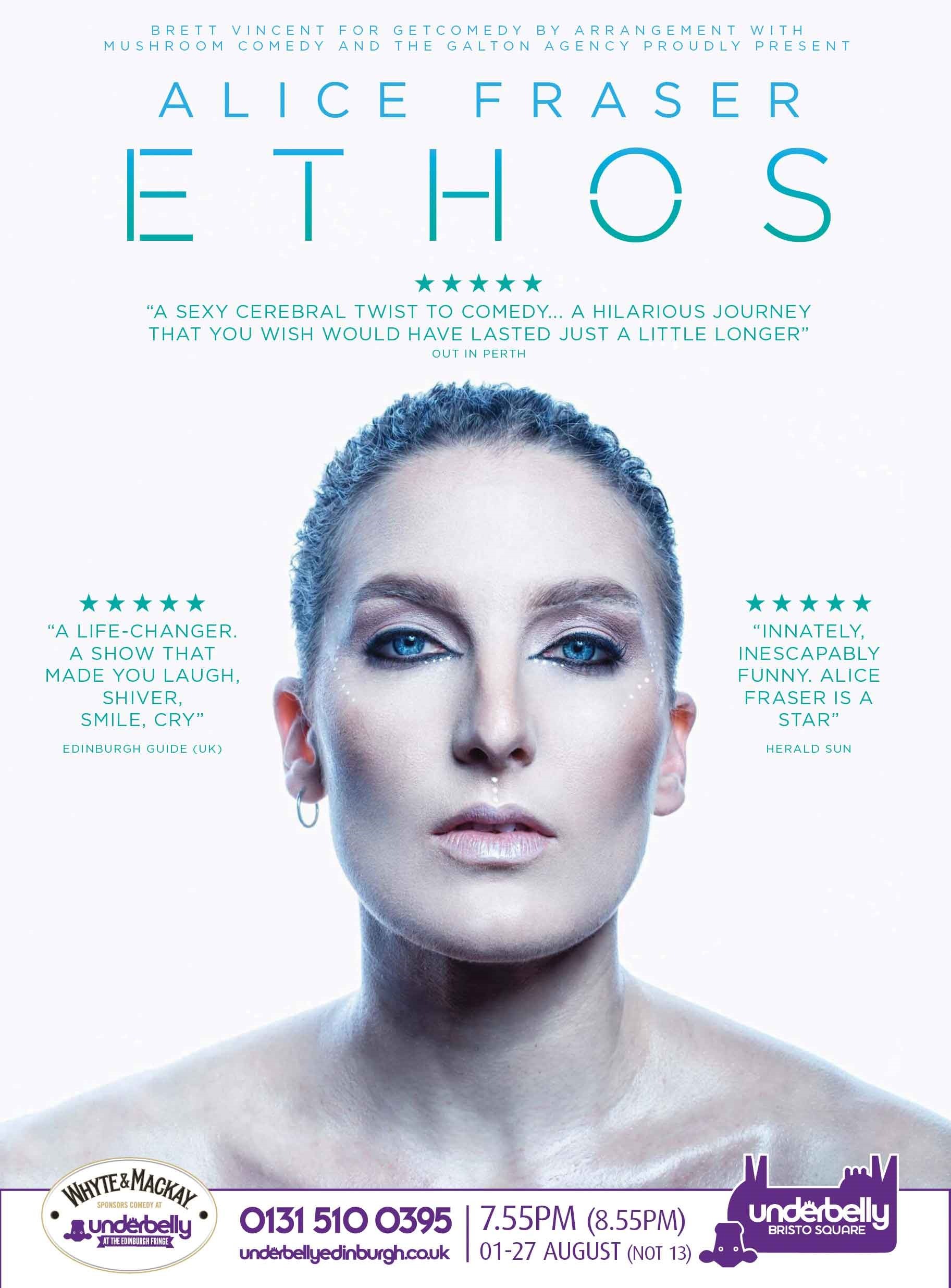 The poster for Alice Fraser: Ethos