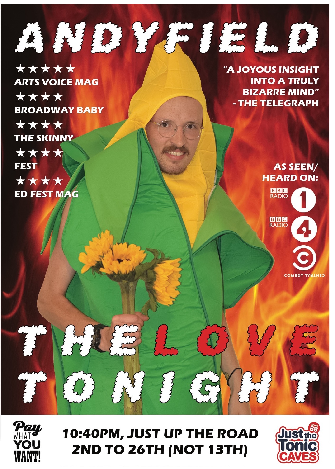 The poster for Andy Field the Love Tonight