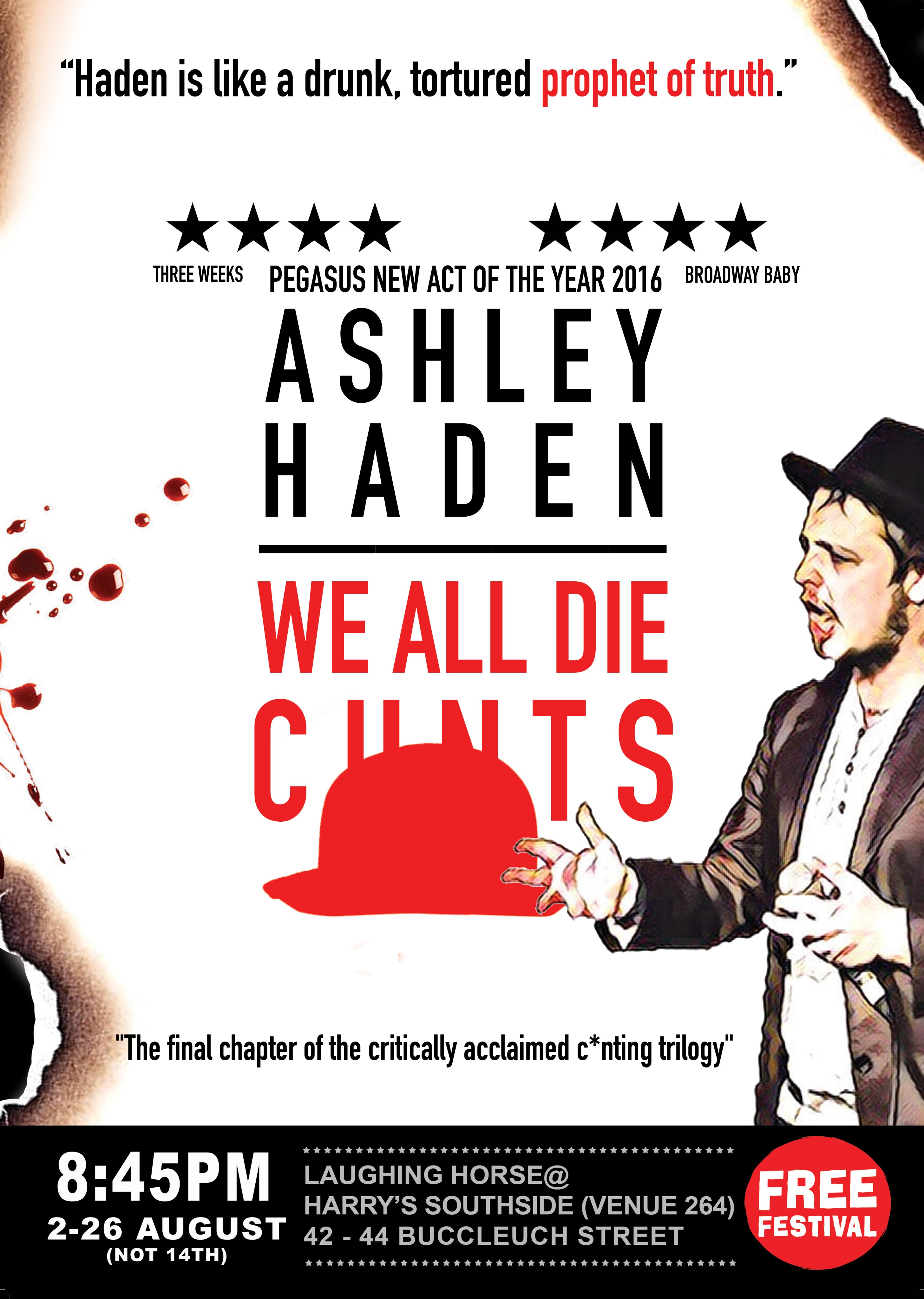 The poster for Ashley Haden: We All Die C*nts
