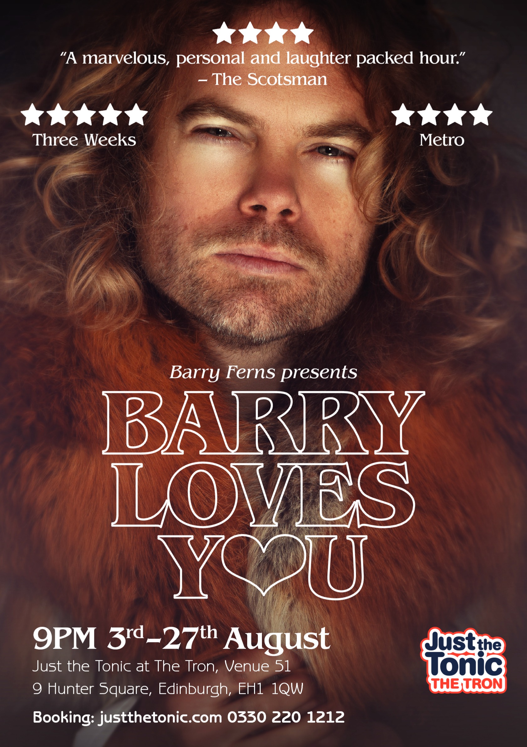 The poster for Barry Ferns: Barry Loves You