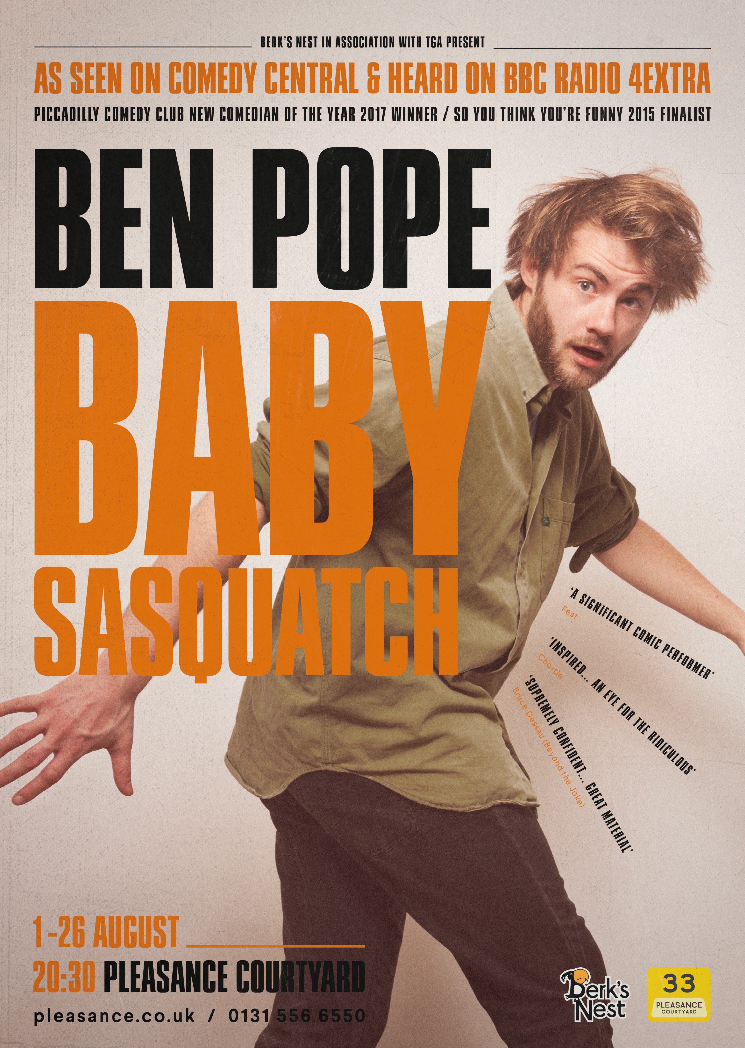 The poster for Ben Pope: Baby Sasquatch