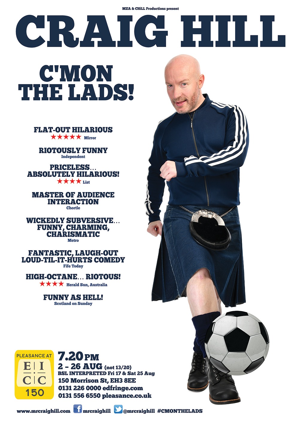 The poster for Craig Hill: C'mon the Lads!