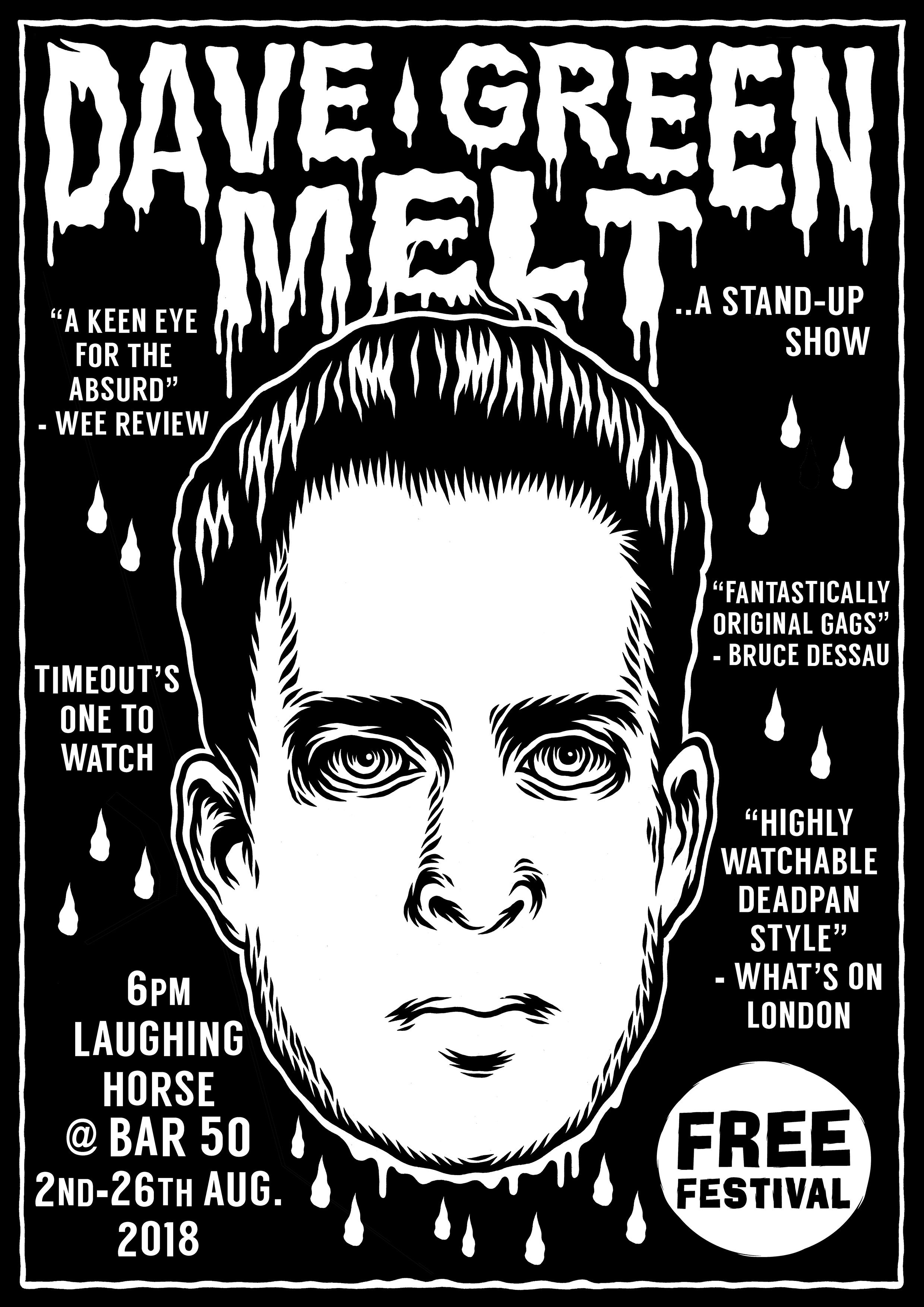 The poster for Dave Green: Melt