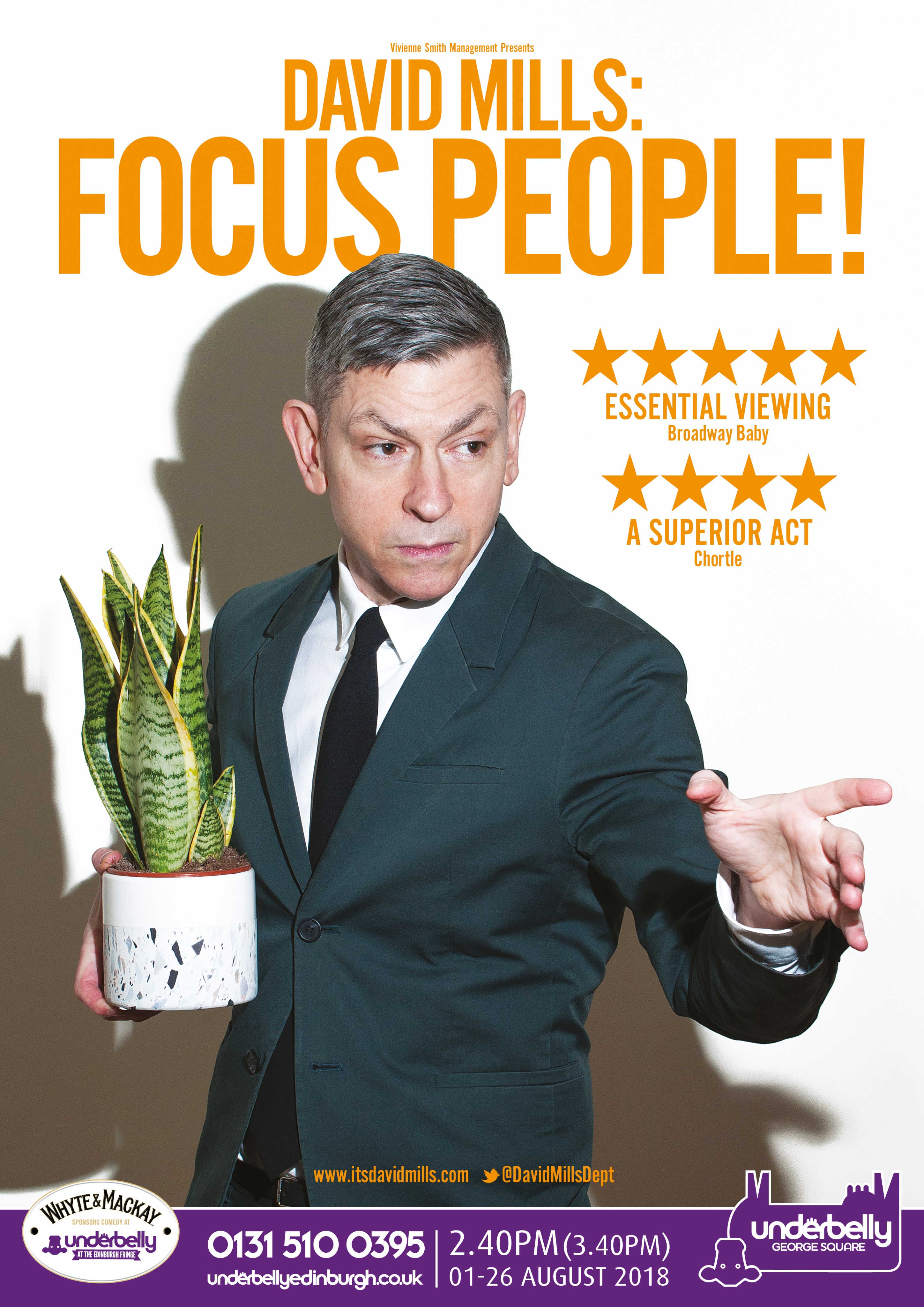 The poster for David Mills: Focus People!