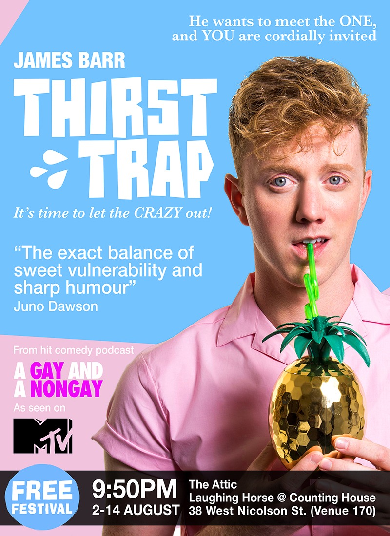 The poster for James Barr: Thirst Trap! - Free
