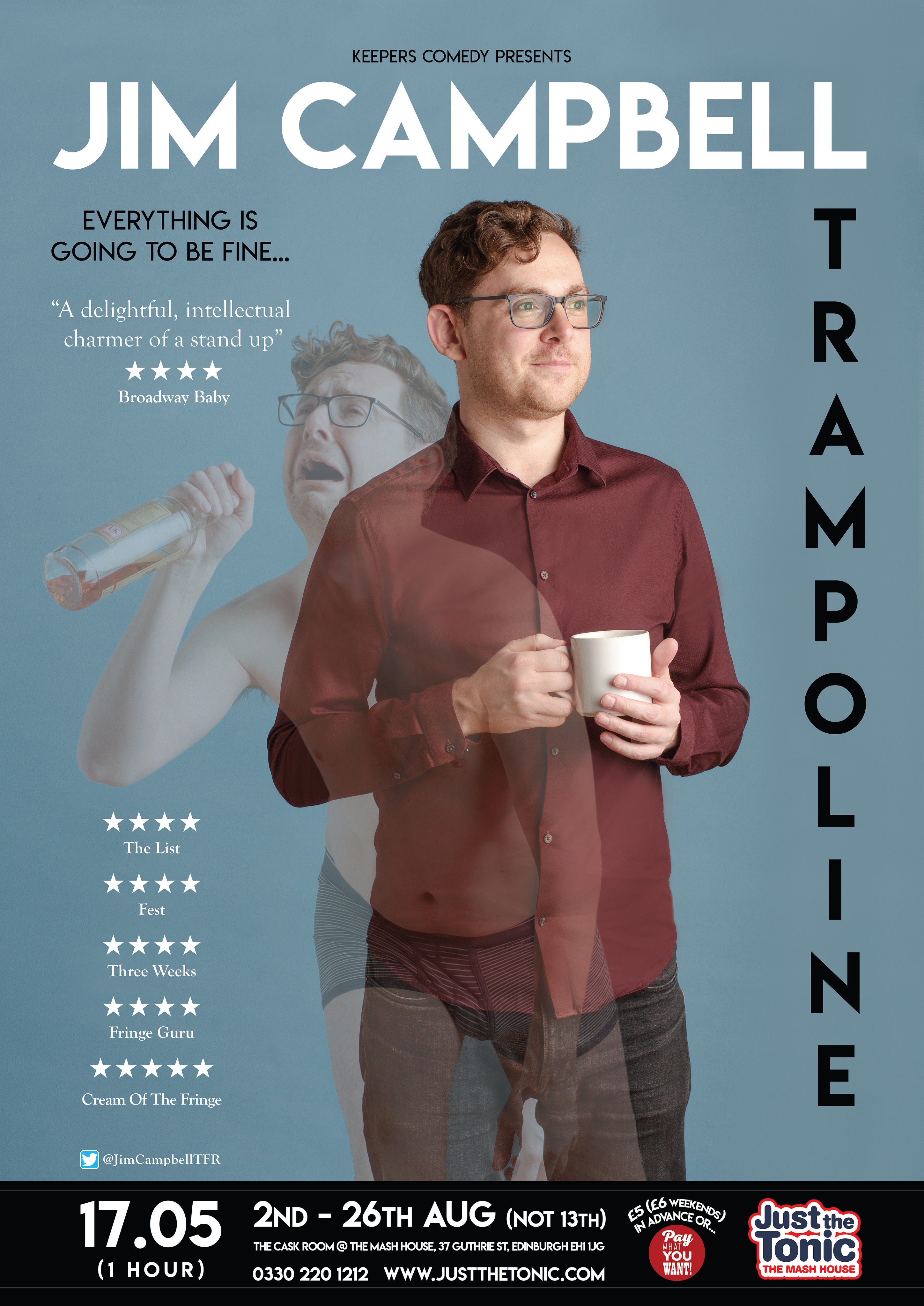 The poster for Jim Campbell: Trampoline