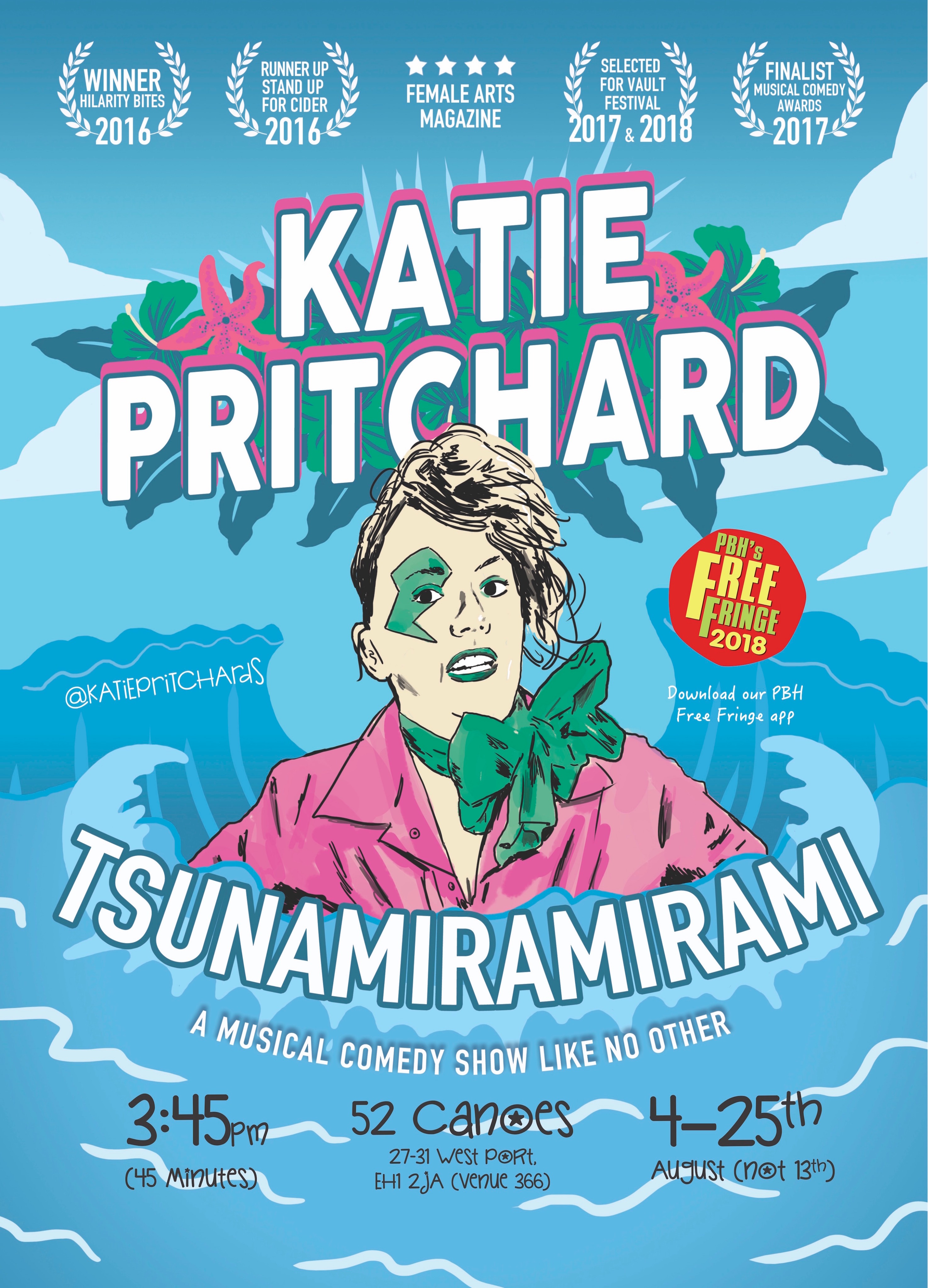 The poster for Katie Pritchard: Tsunamiramirami