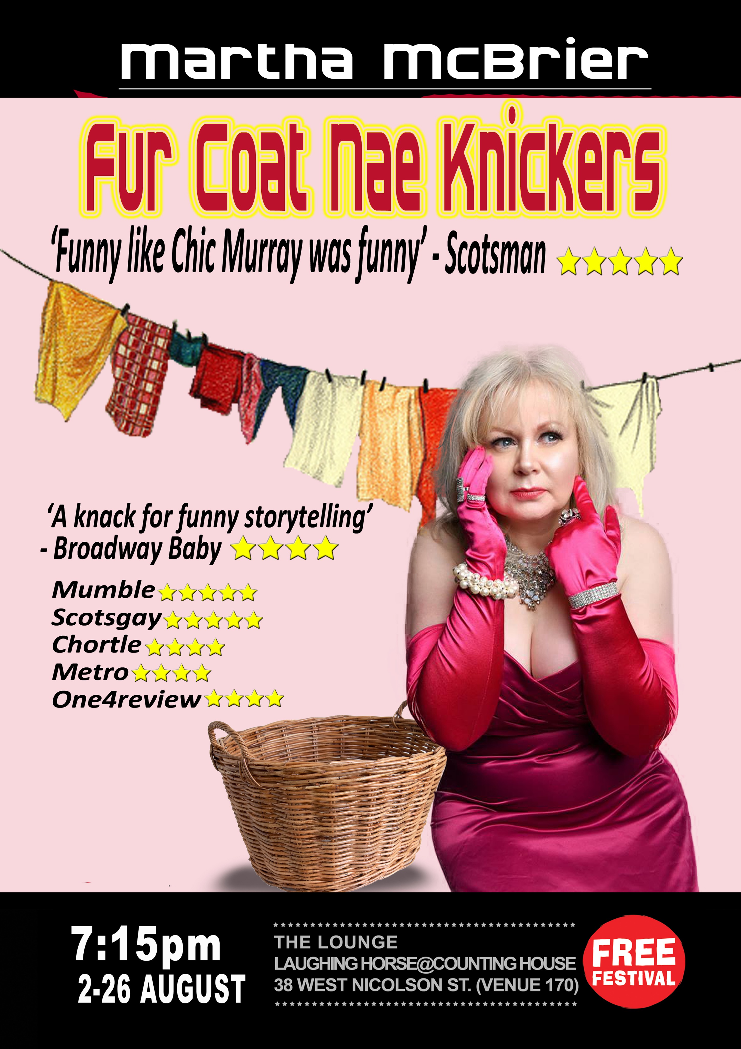 The poster for Martha McBrier - Fur Coat Nae Knickers