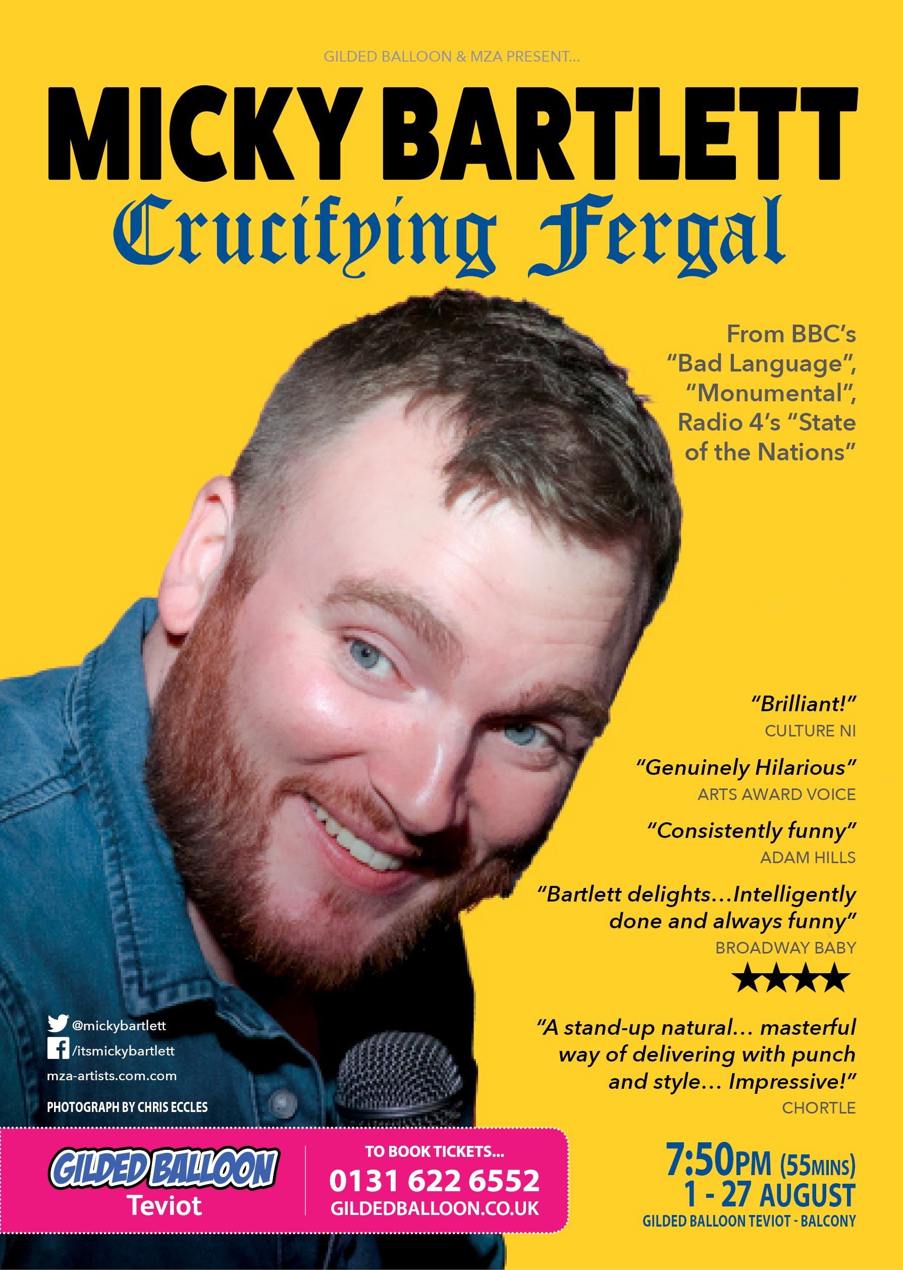 The poster for Micky Bartlett: Crucifying Fergal
