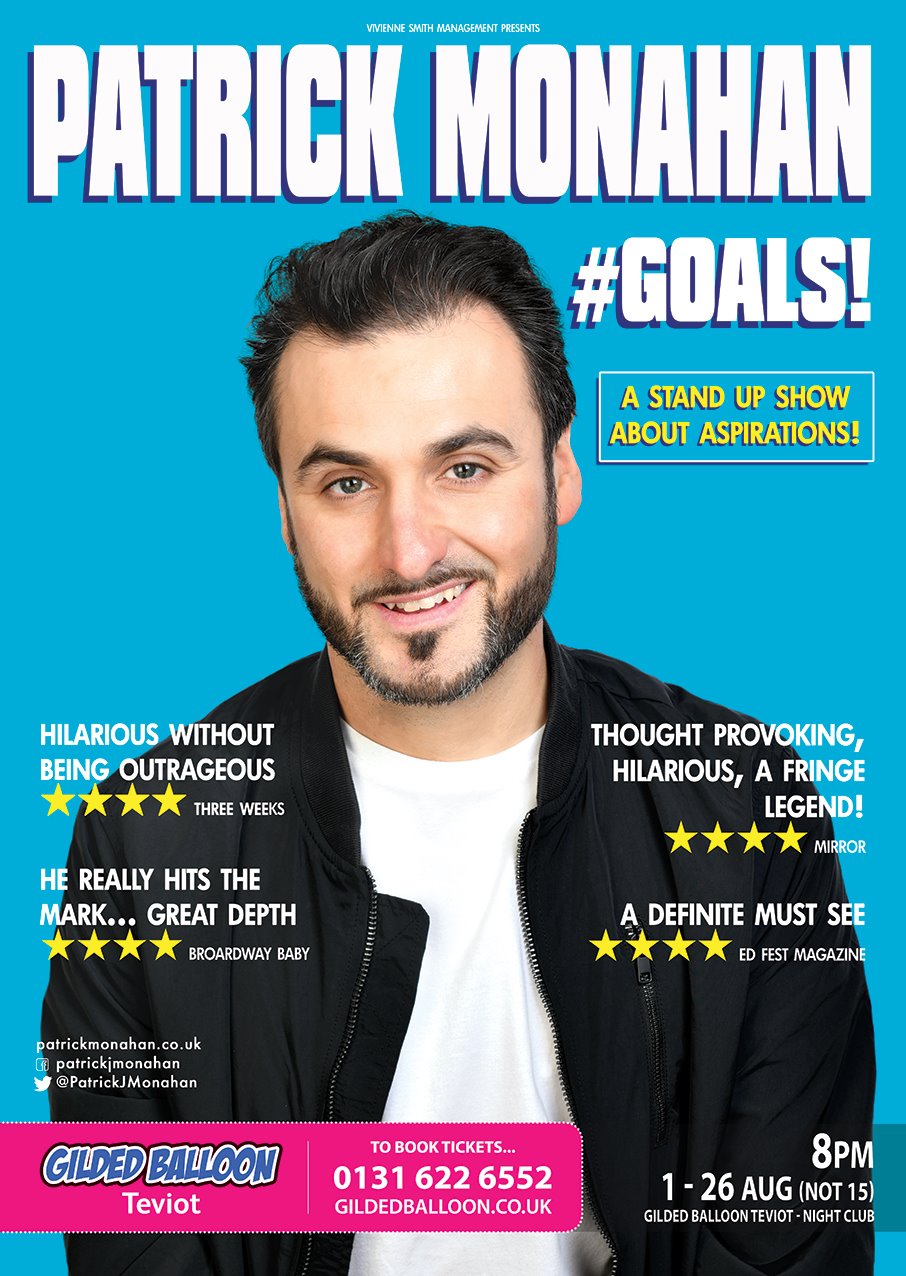 The poster for Patrick Monahan: #Goals