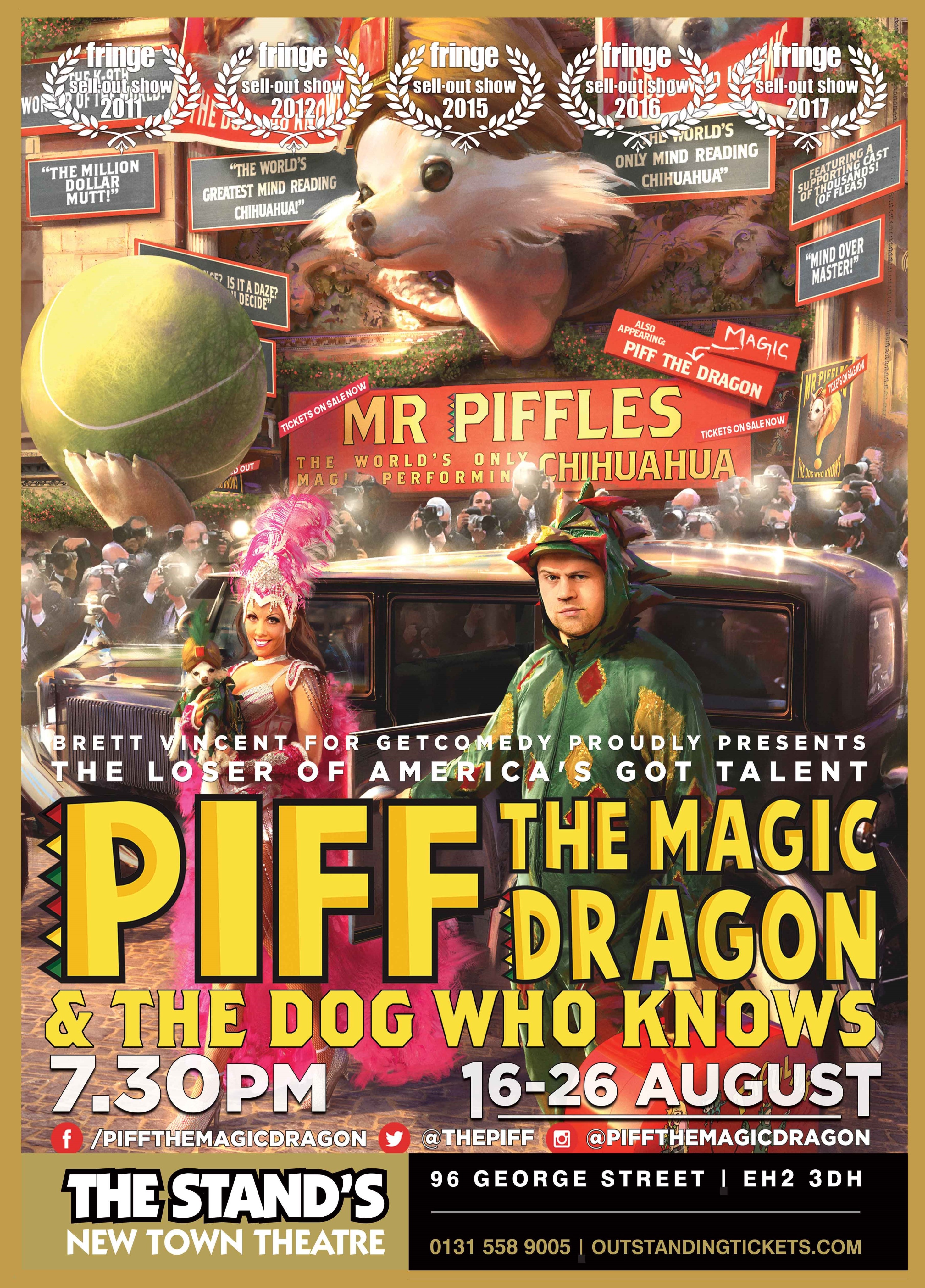 The poster for Piff the Magic Dragon and the Dog Who Knows