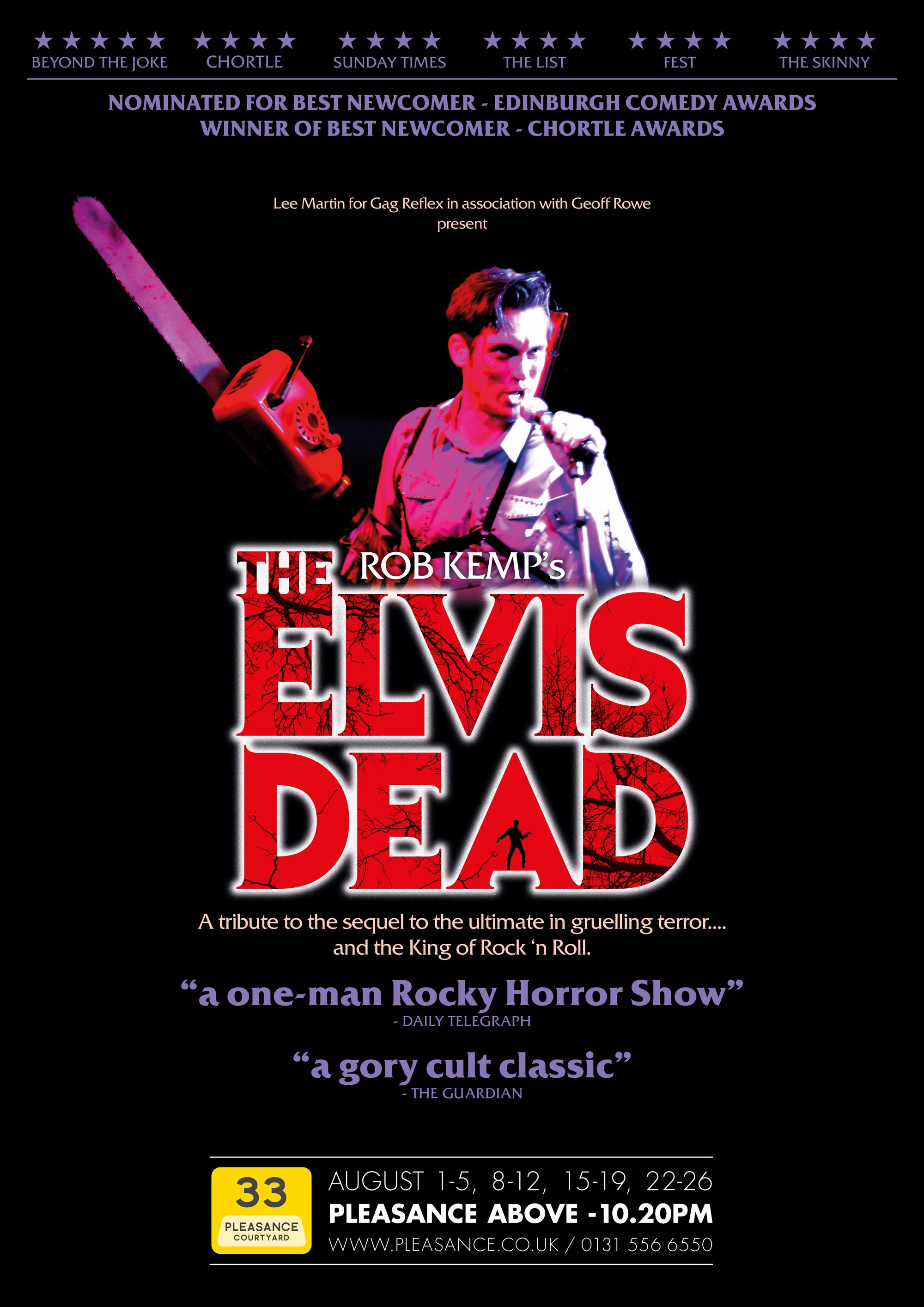 The poster for Rob Kemp: The Elvis Dead