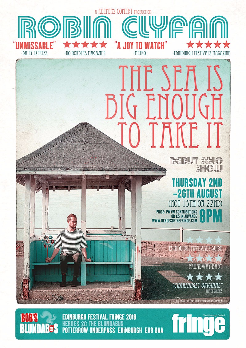 The poster for Robin Clyfan: The Sea Is Big Enough to Take It