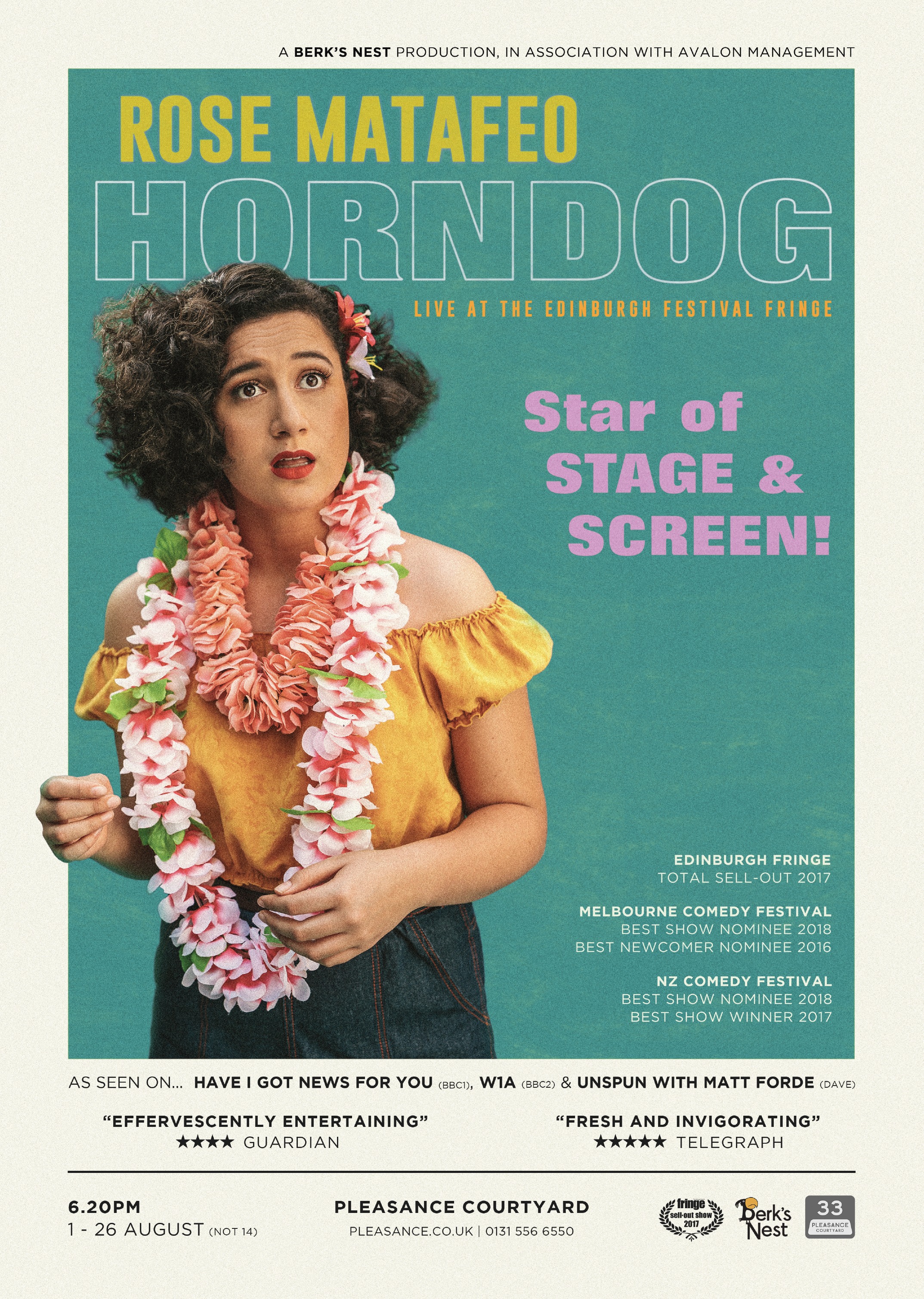 The poster for Rose Matafeo: Horndog