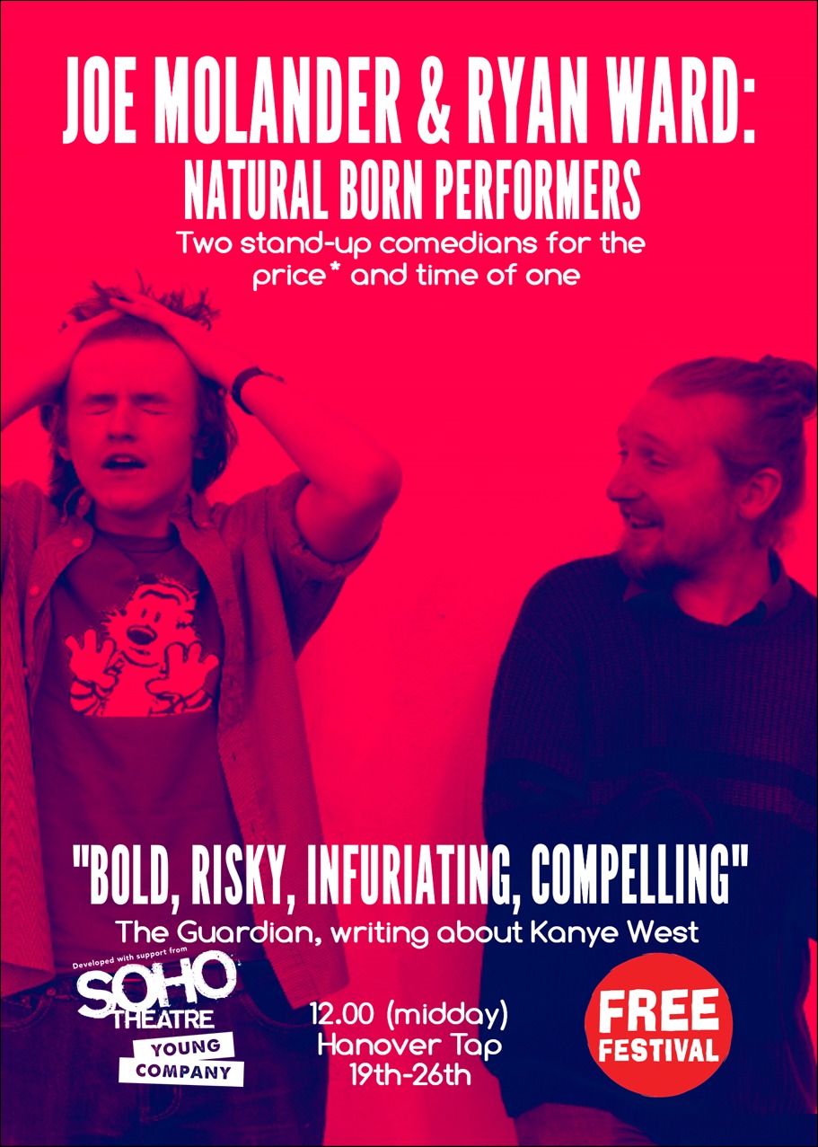 The poster for Ryan Ward and Joe Molander: Natural Born Performers