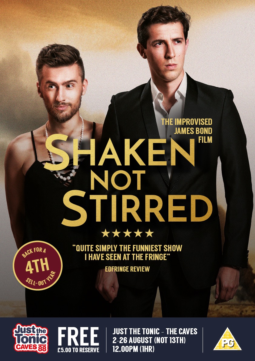 The poster for Shaken Not Stirred: The Improvised James Bond Film