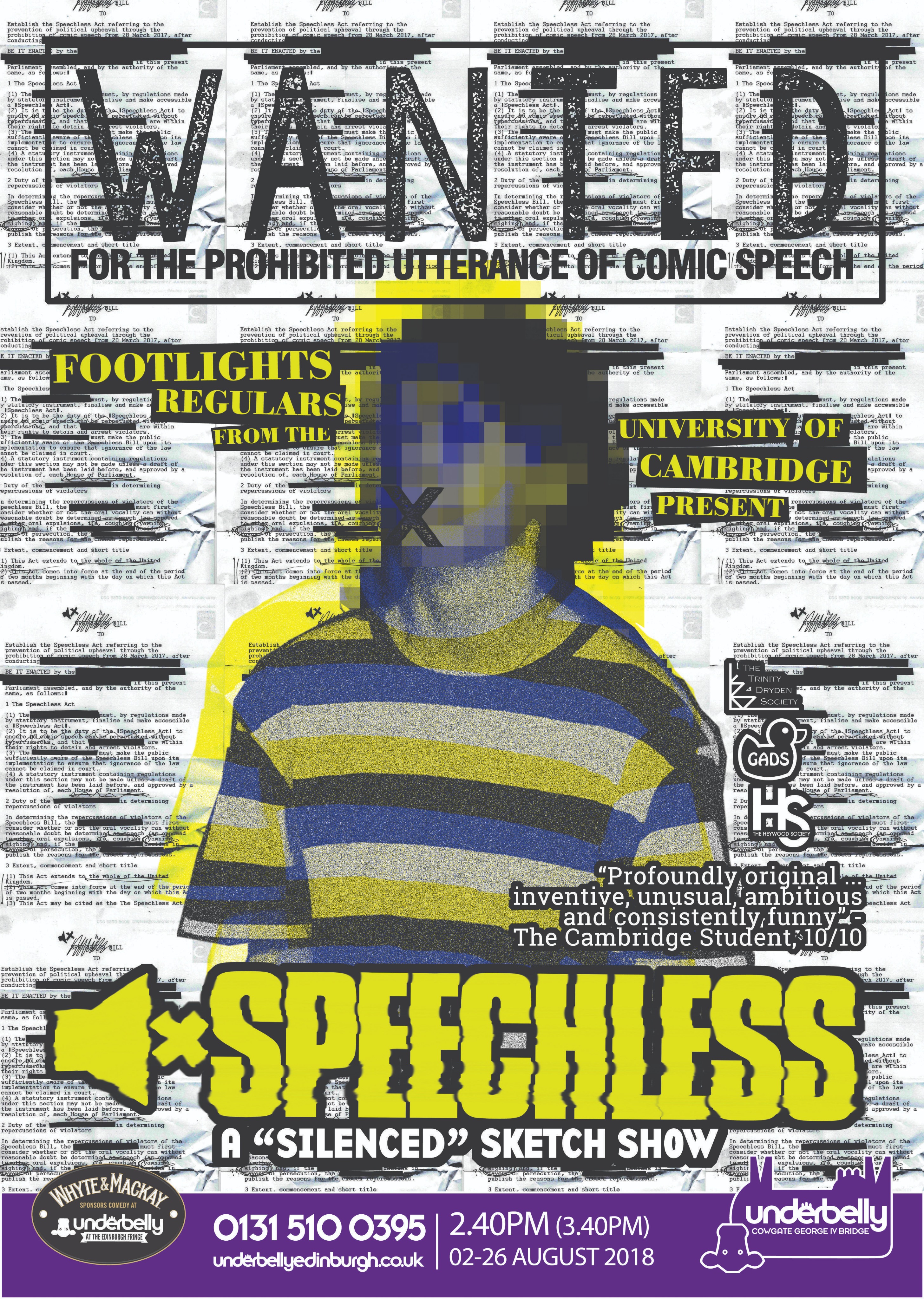 The poster for Speechless
