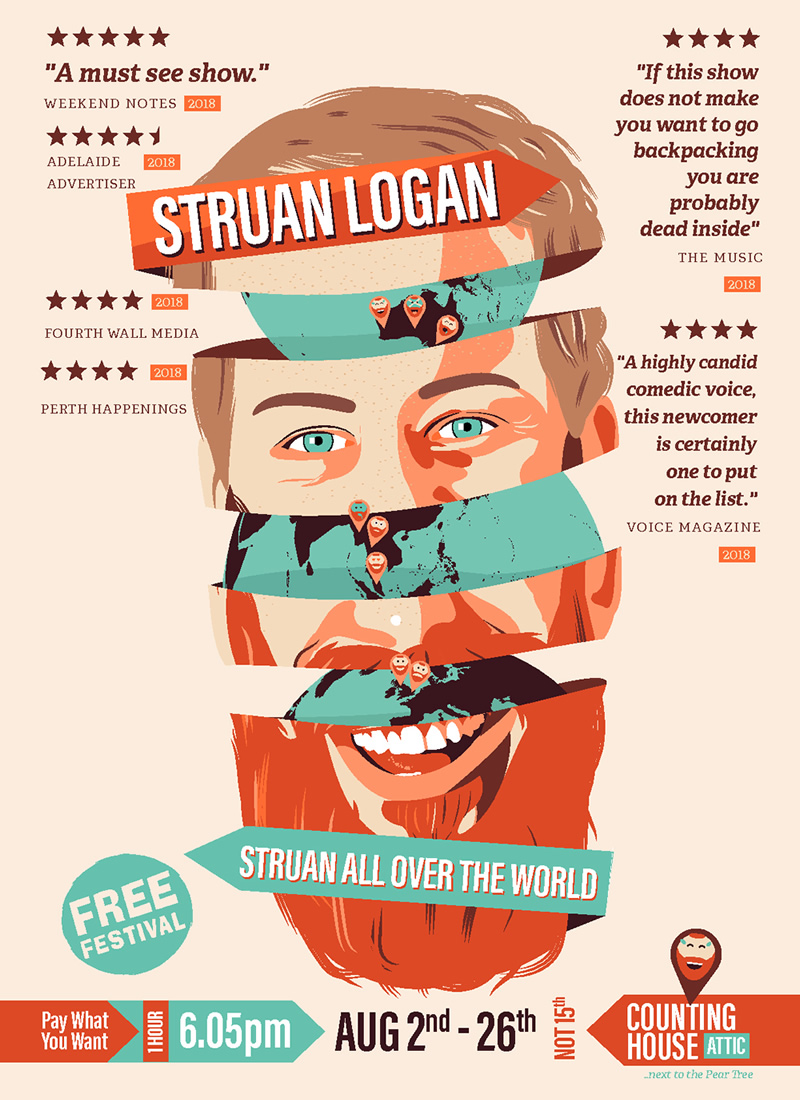 The poster for Struan Logan: Struan All Over the World