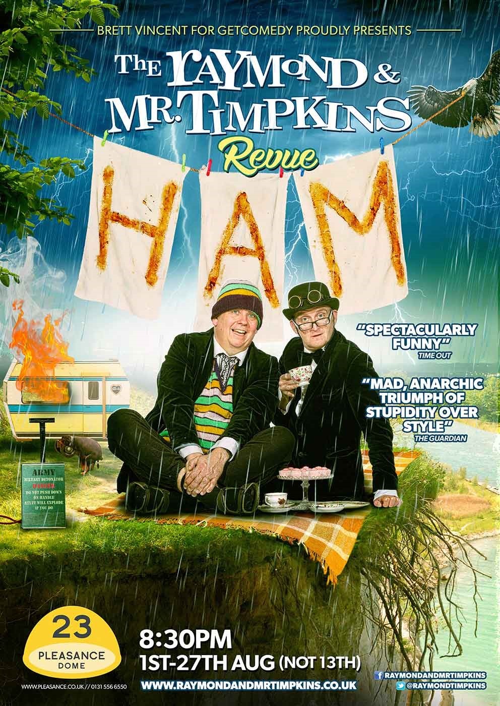 The poster for The Raymond and Mr Timpkins Revue: Ham
