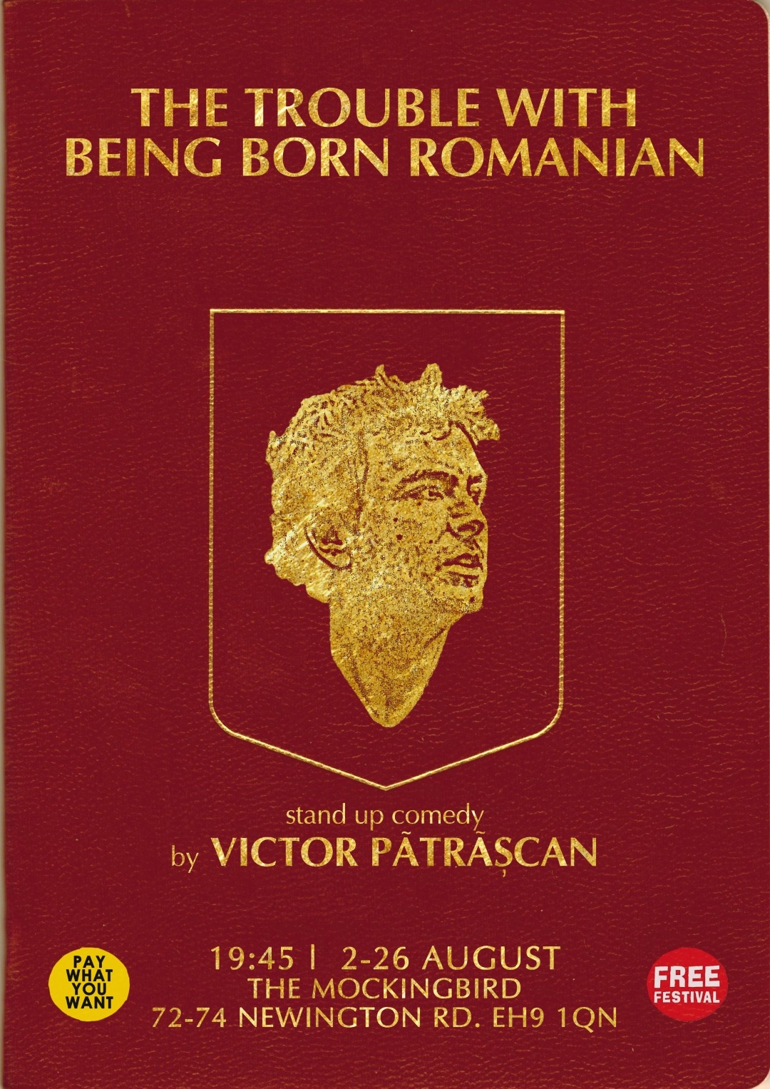 The poster for The Trouble With Being Born Romanian