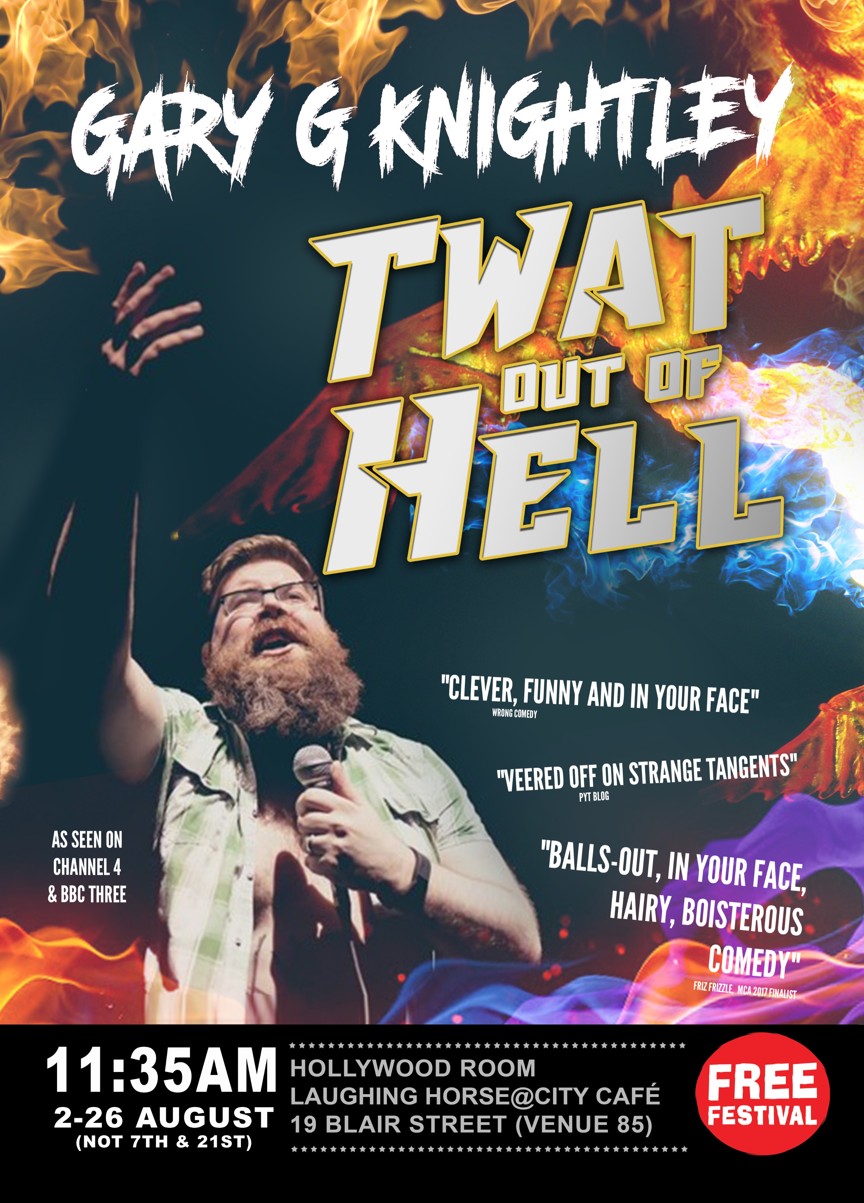 The poster for Twat Out of Hell
