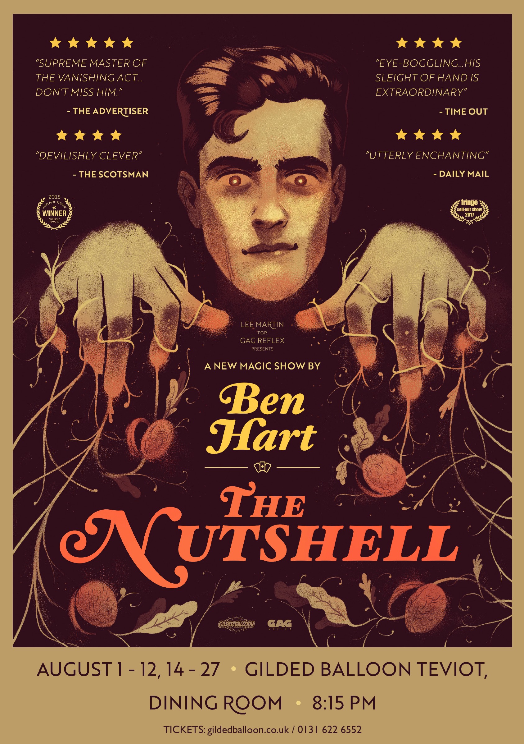 The poster for Ben Hart: The Nutshell