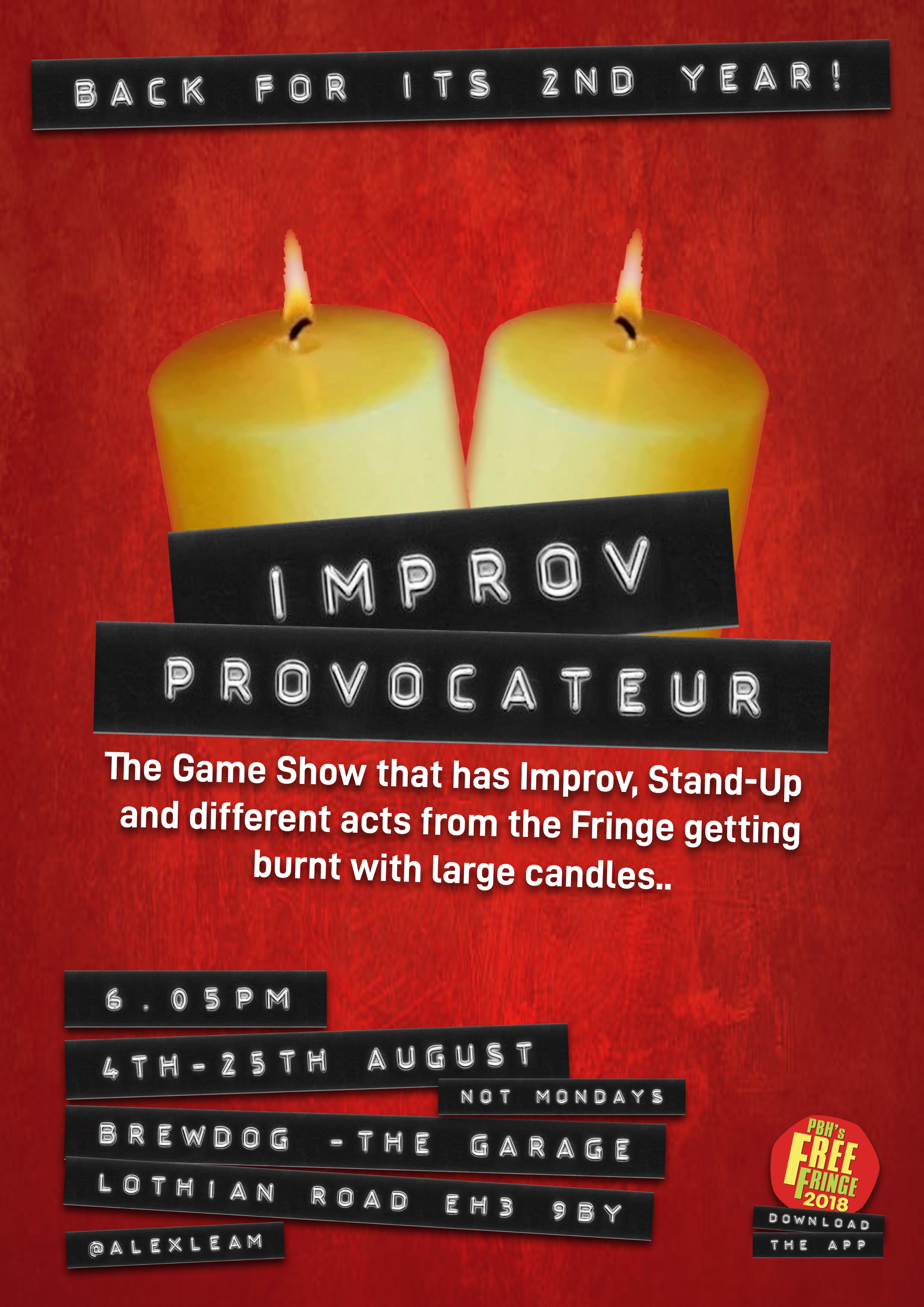 The poster for Improv Provocateur