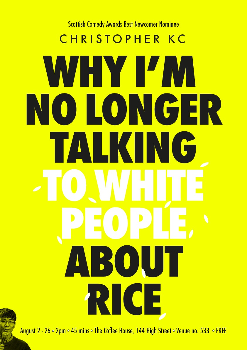 The poster for Why I'm No Longer Talking to White People About Rice