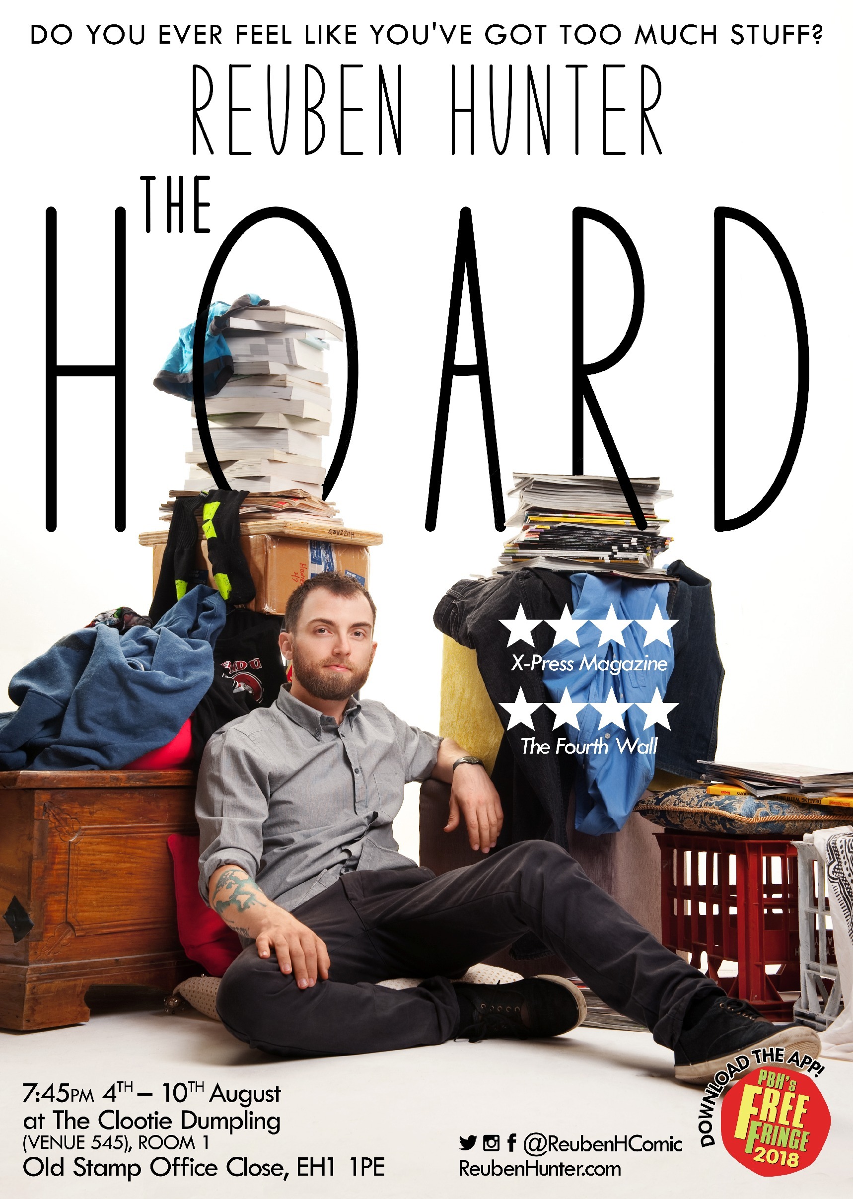 The poster for Reuben Hunter - The Hoard