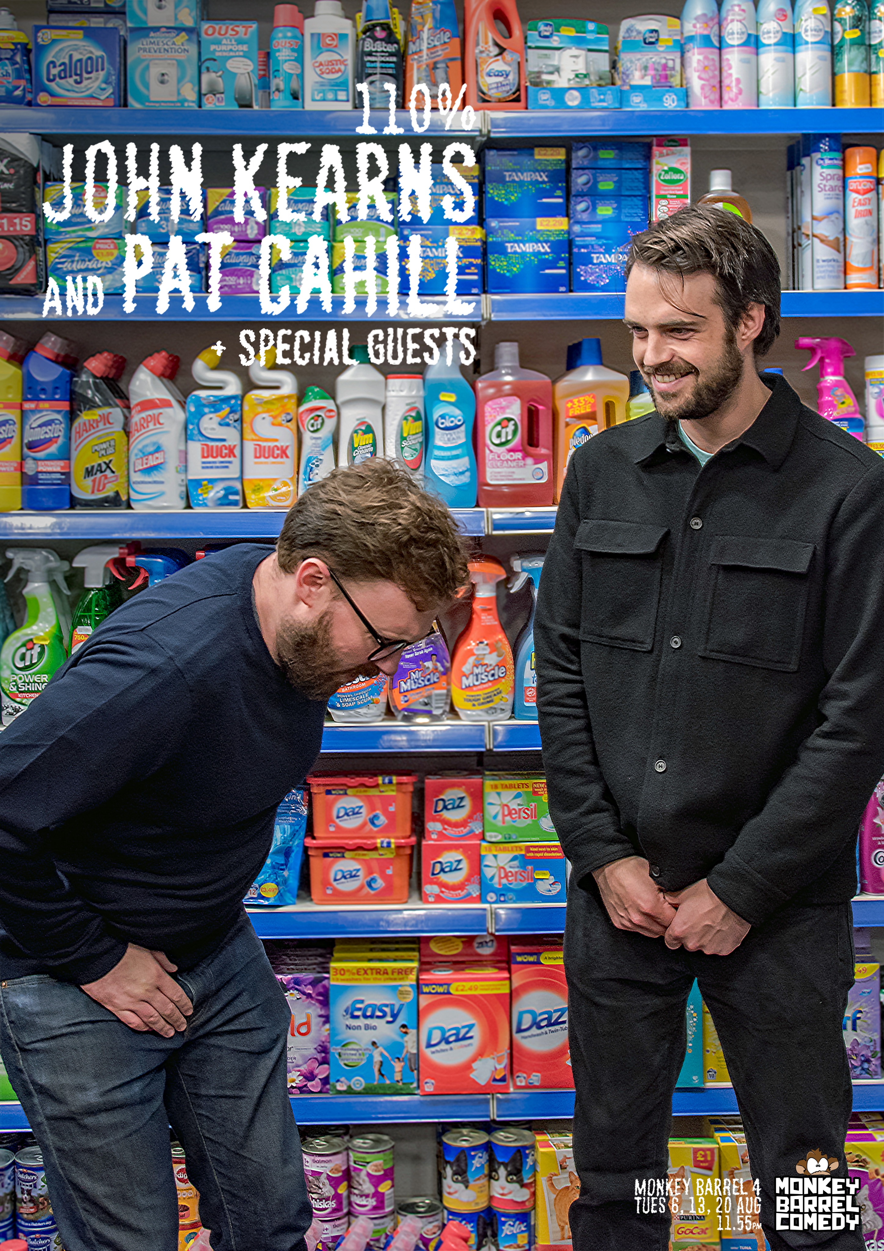 The poster for 110% John Kearns and Pat Cahill