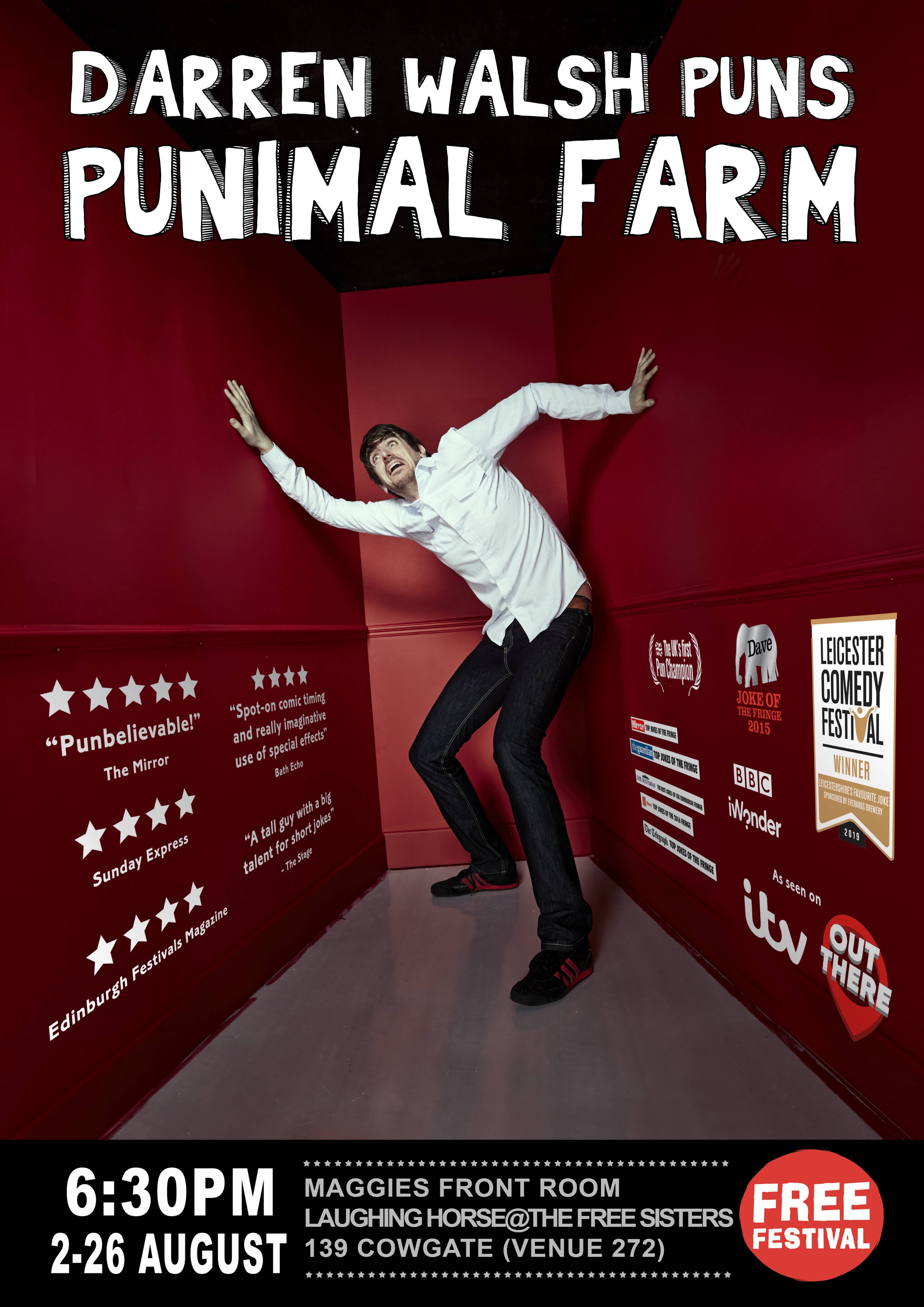 The poster for Darren Walsh: Punimal Farm