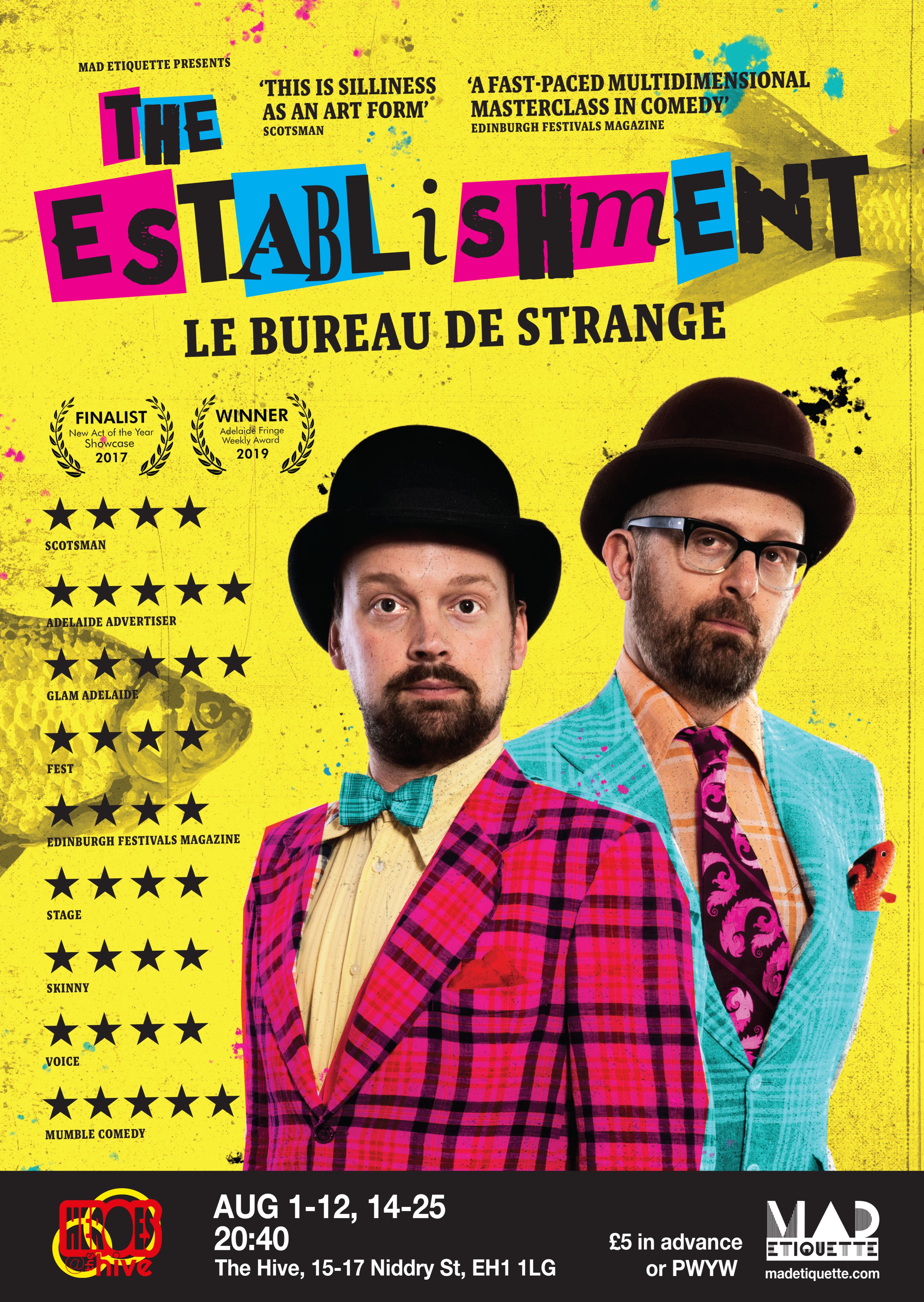 The poster for The Establishment: Le Bureau de Strange