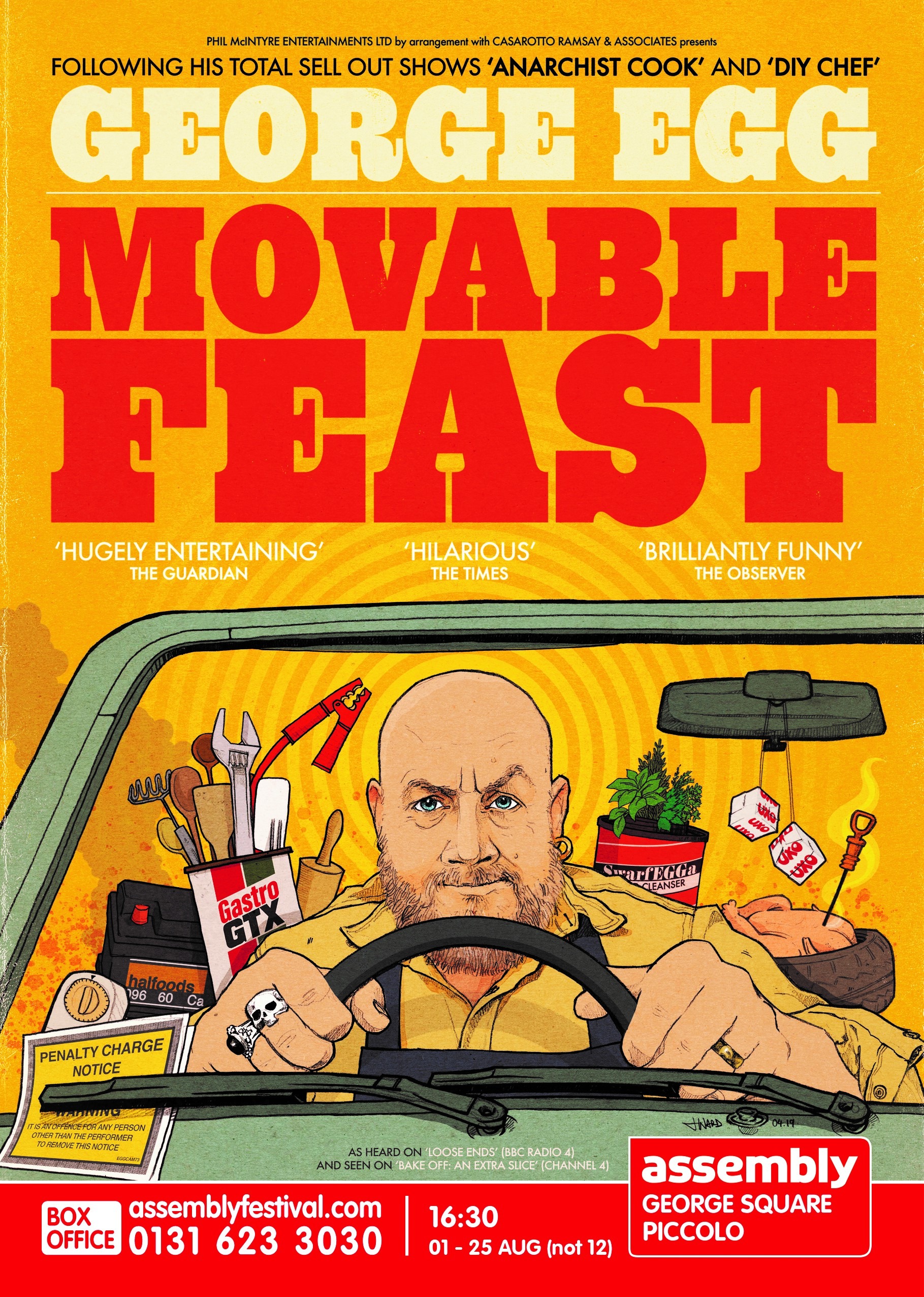 The poster for George Egg: Movable Feast