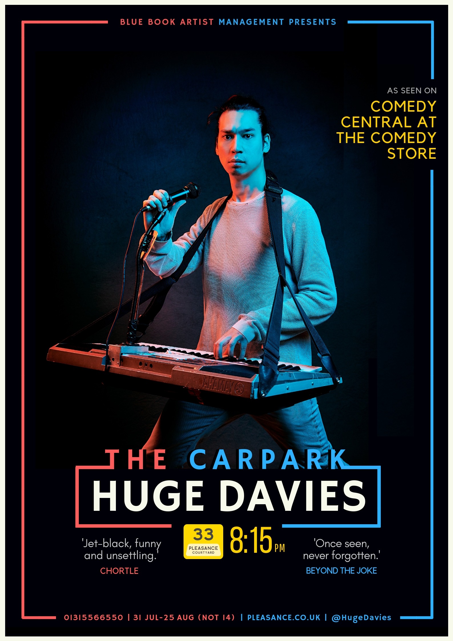 The poster for Huge Davies: The Carpark