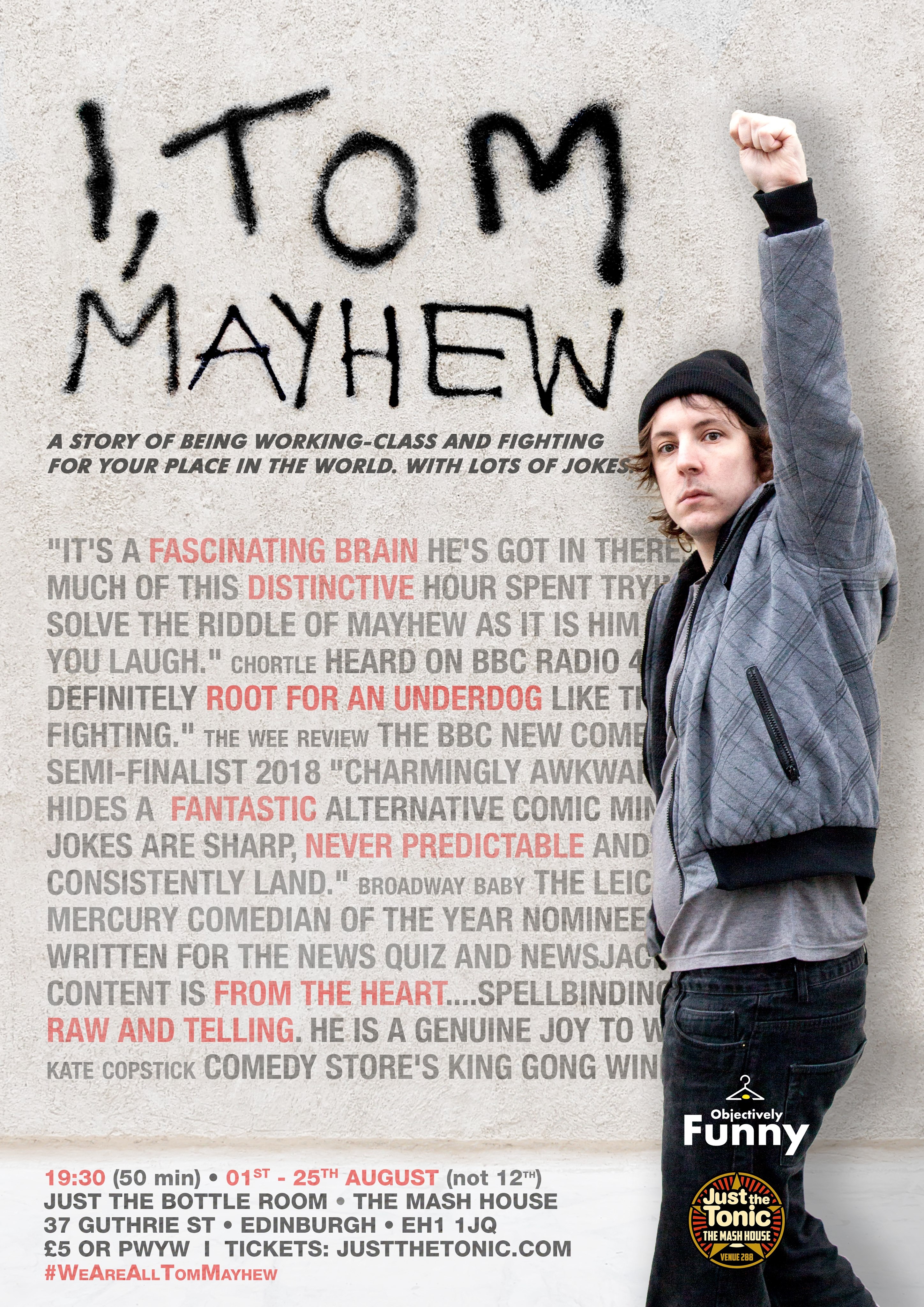 The poster for I, Tom Mayhew