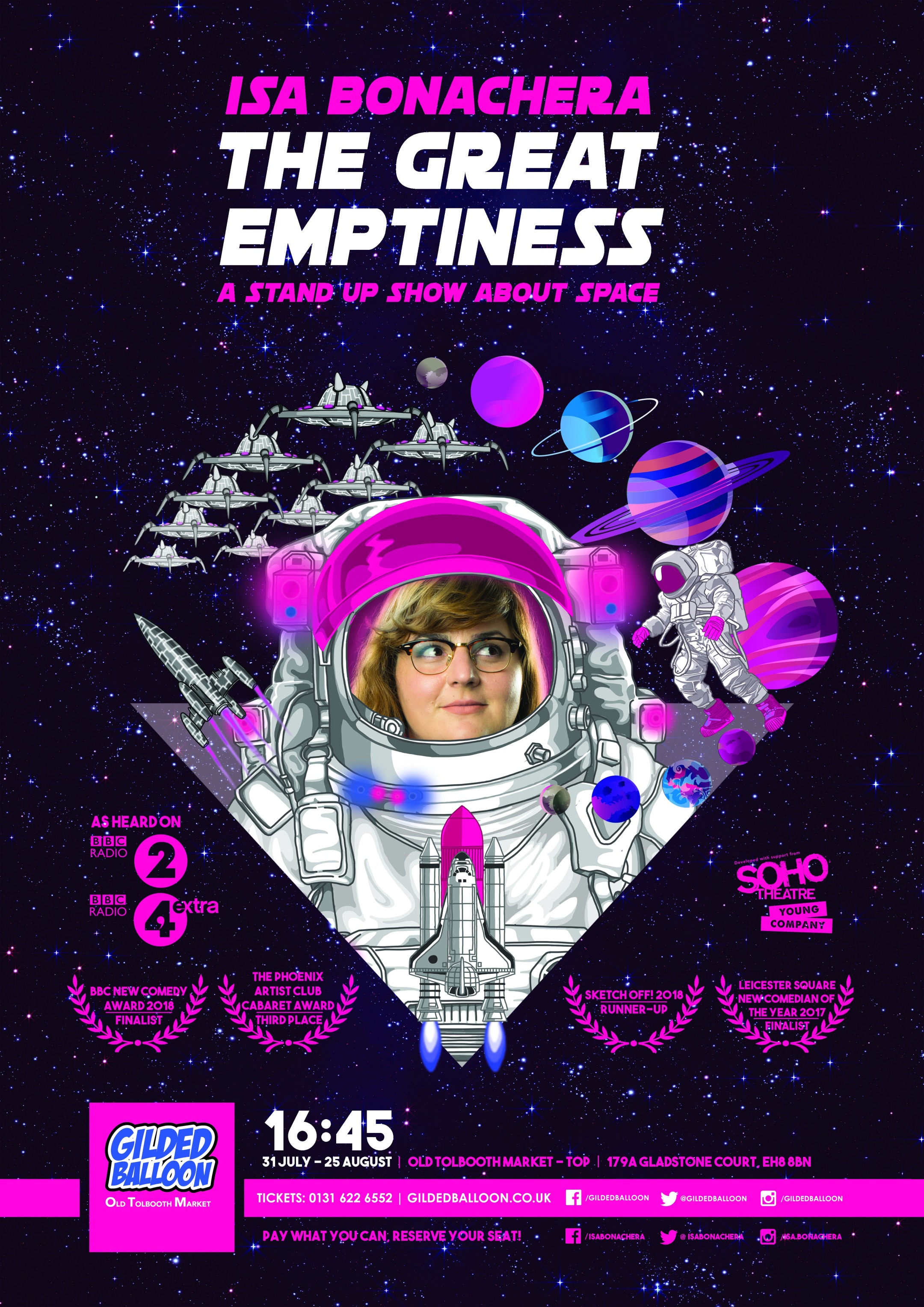 The poster for Isa Bonachera: The Great Emptiness
