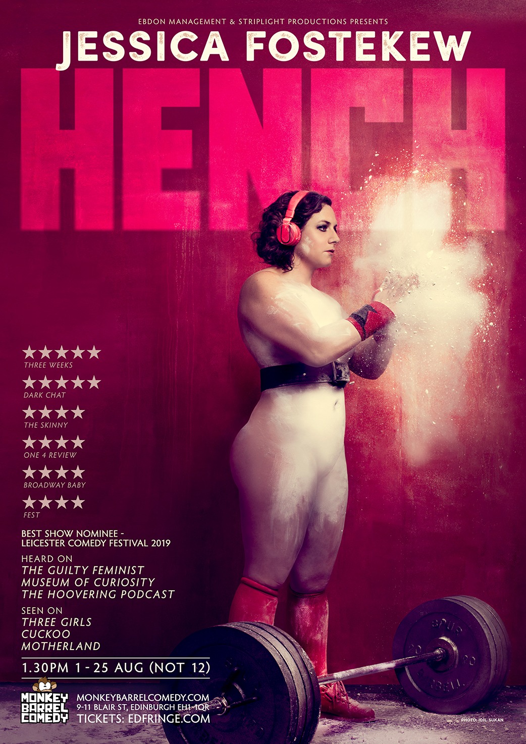 The poster for Jessica Fostekew: Hench