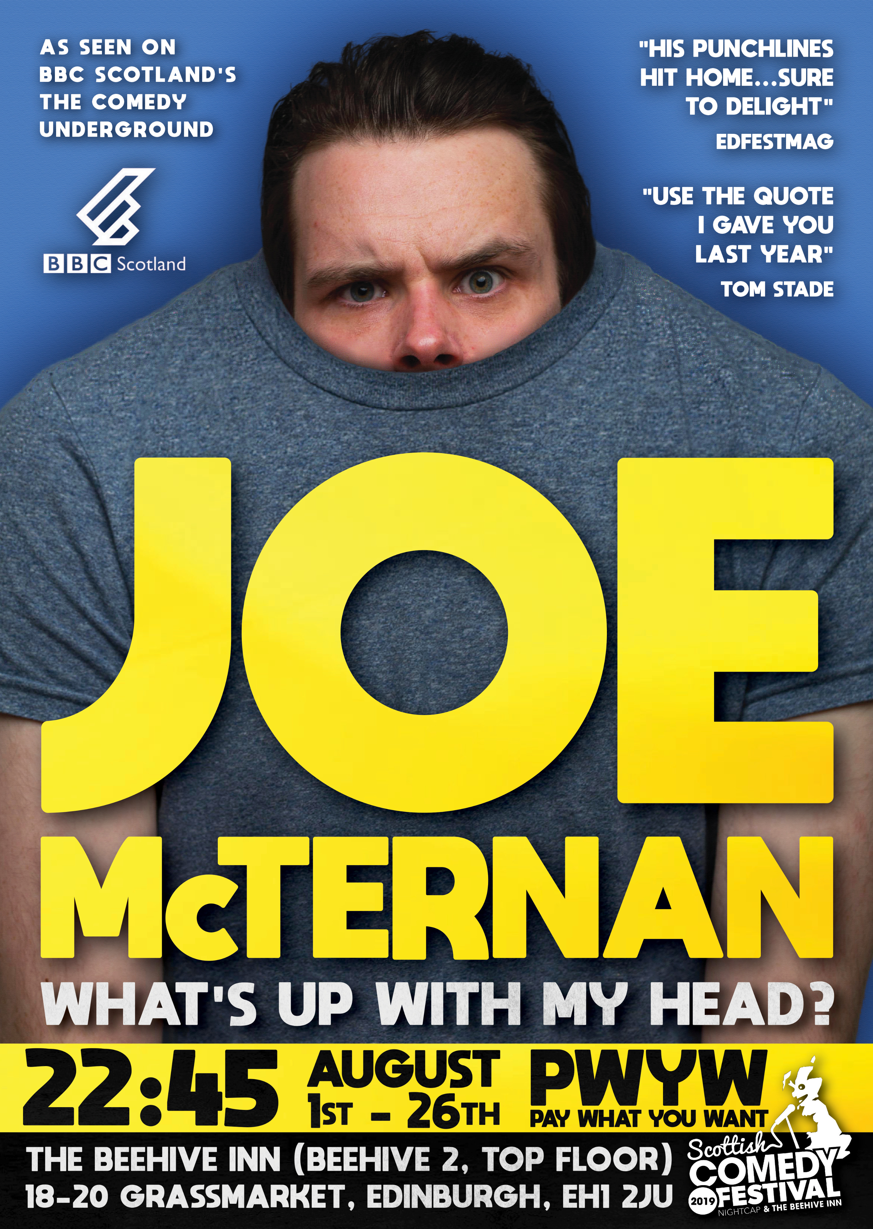 The poster for Joe McTernan: What's Up with My Head?