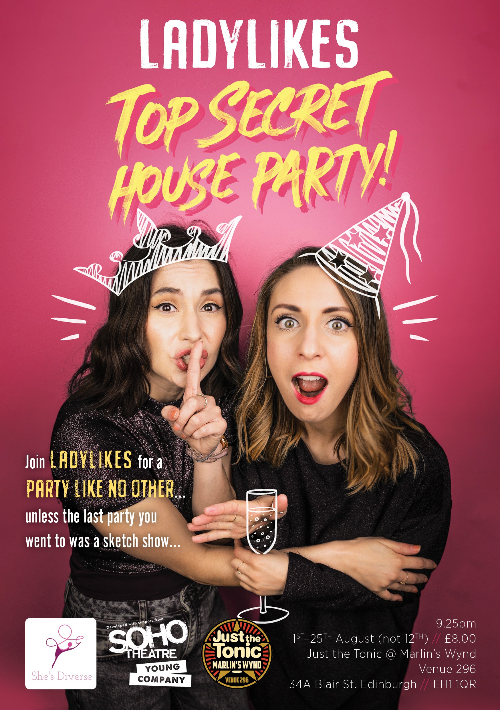 The poster for Ladylikes: Top Secret House Party!