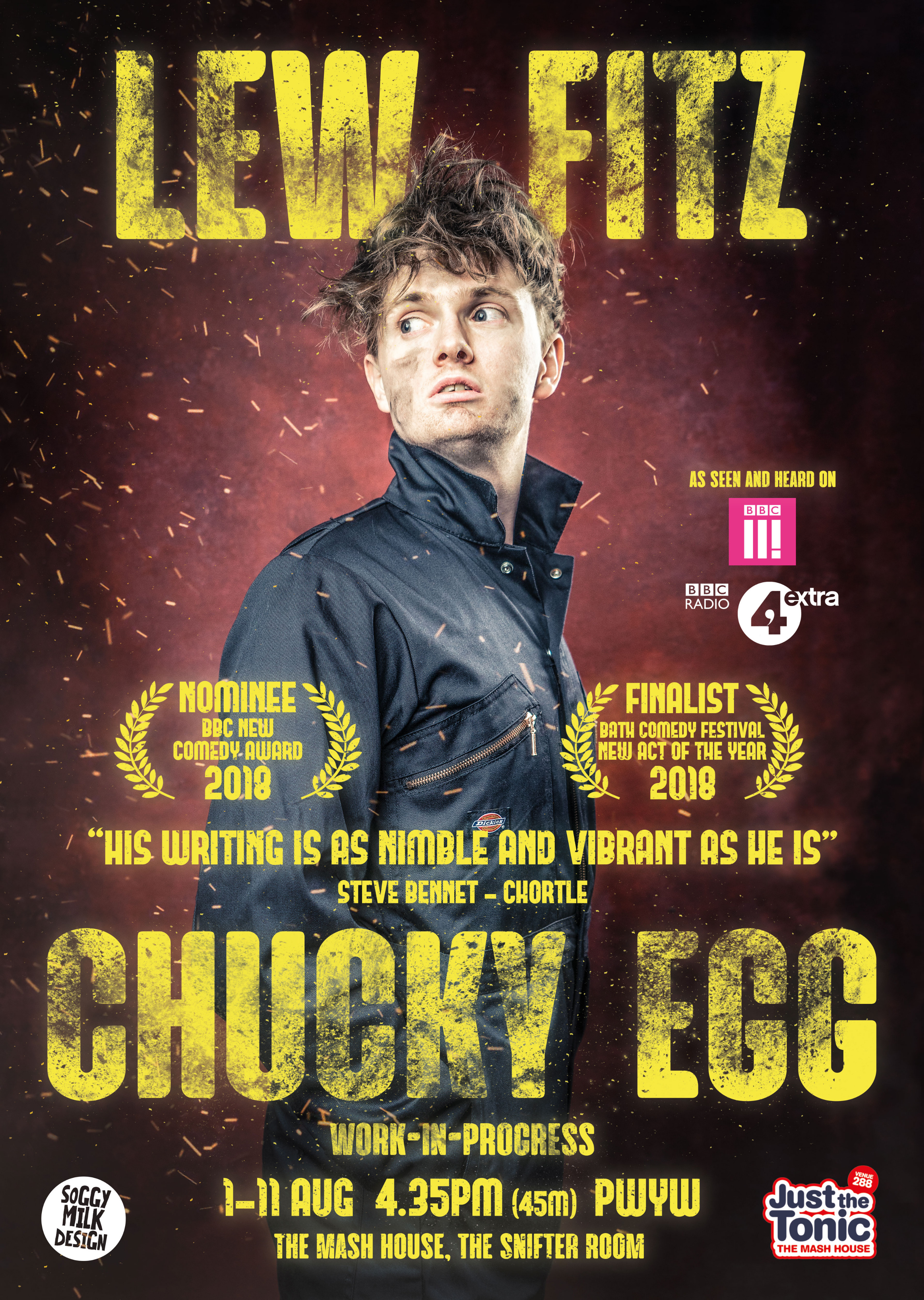 The poster for Lew Fitz: Chucky Egg (Work in Progress)
