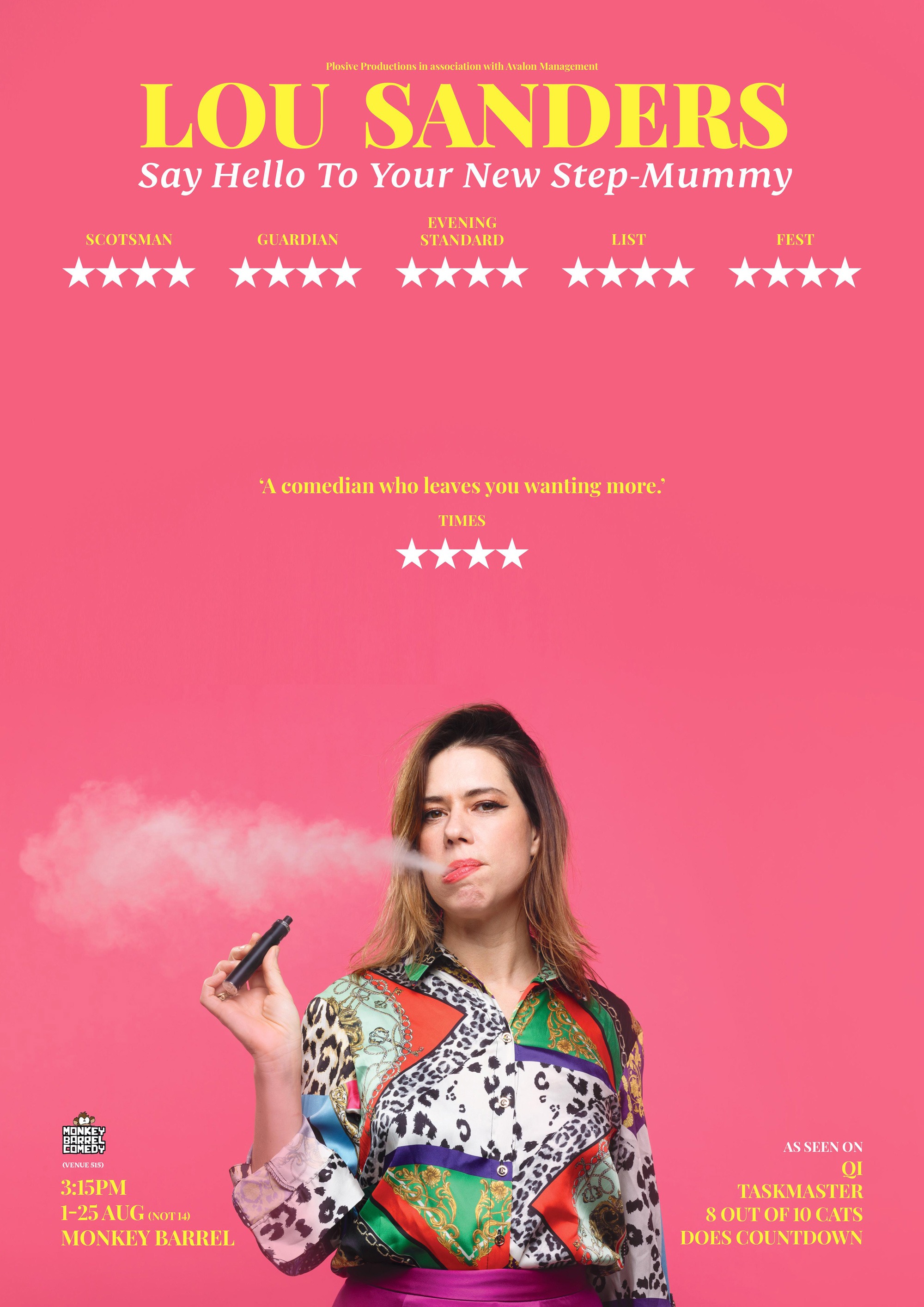 The poster for Lou Sanders: Say Hello To Your New Step-Mummy
