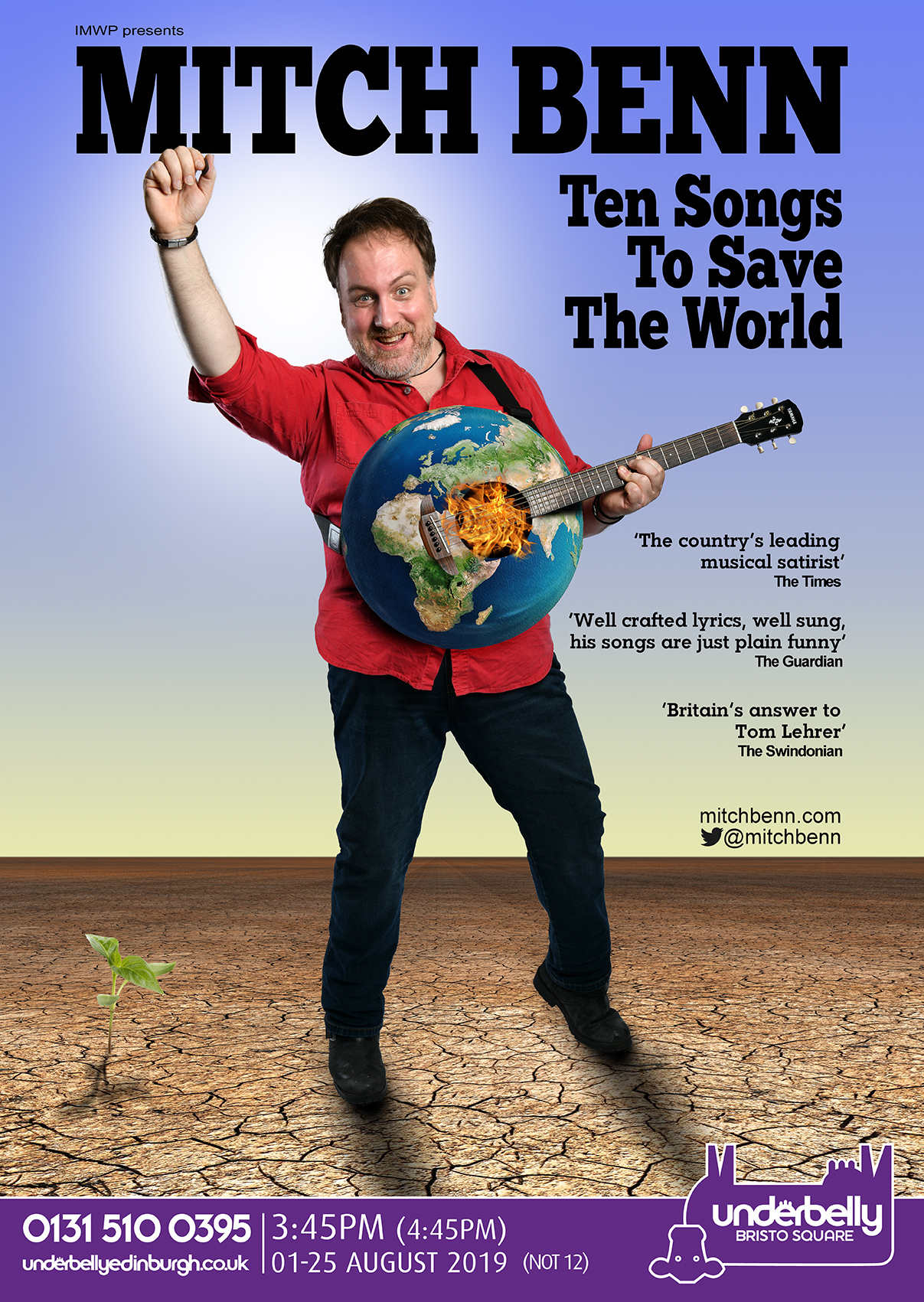 The poster for Mitch Benn: Ten Songs to Save the World